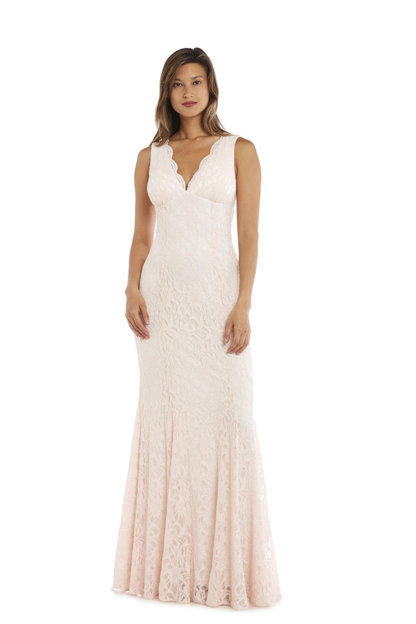 Morgan & Co Lace Long Formal Dress 12443 - The Dress Outlet