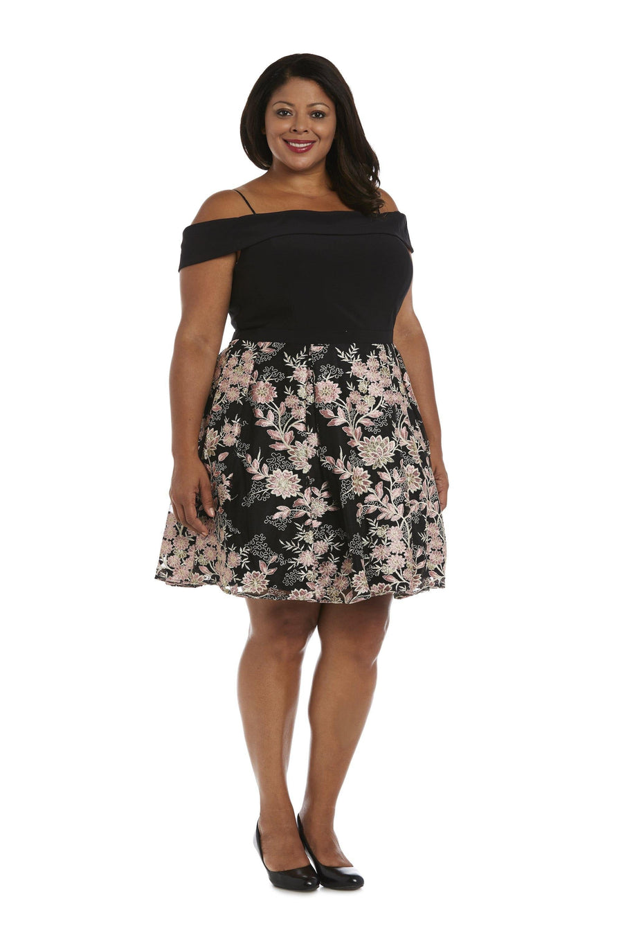 Morgan & Co Plus Size Short Cocktail Dress 12552WM - The Dress Outlet
