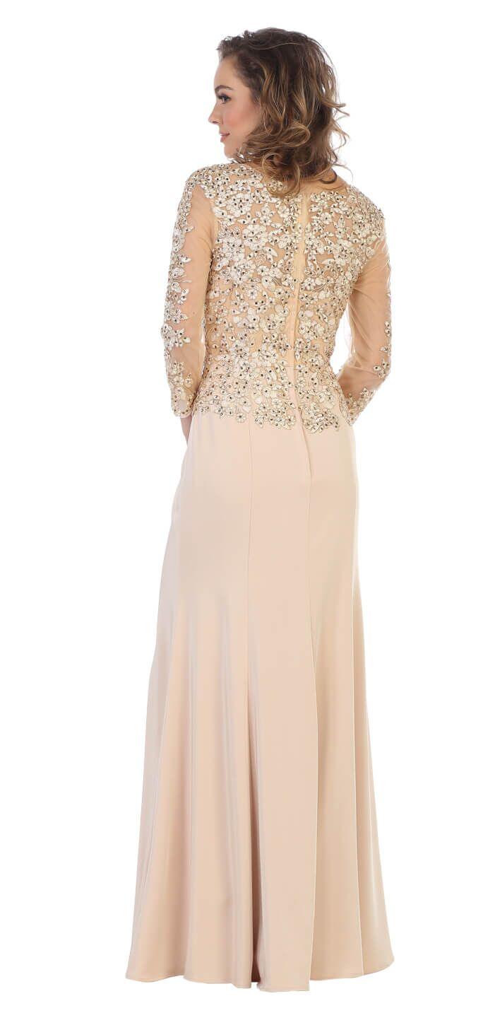 Mother of the Bride Dress Plus Size Formal - The Dress Outlet May Queen