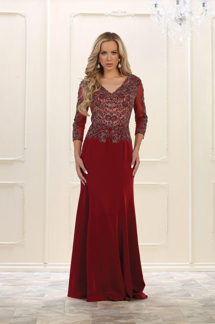 Mother of the Bride Dress Plus Size Formal - The Dress Outlet May Queen