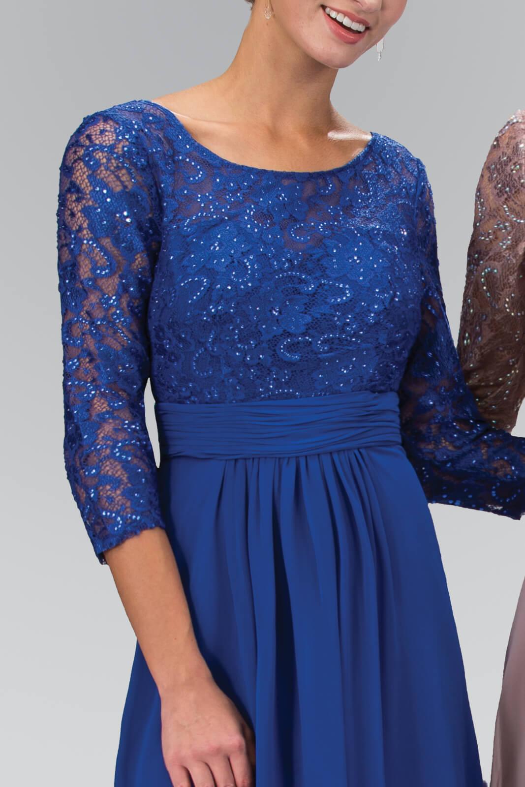 Mother of the Bride Long Dress Formal - The Dress Outlet Elizabeth K