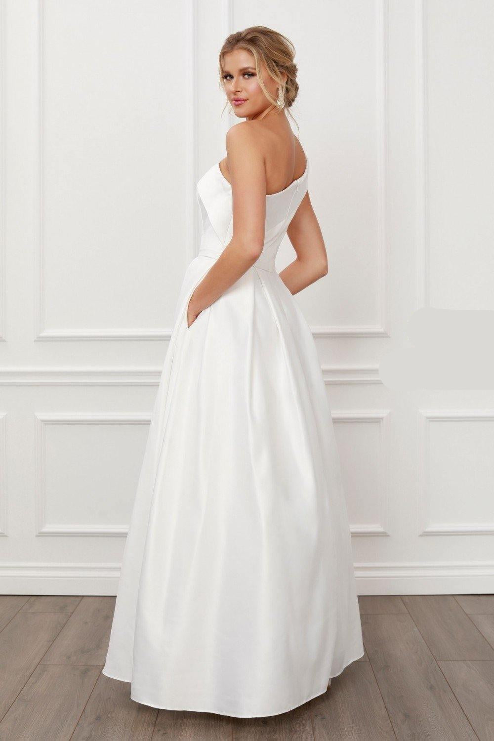 Nox Anabel Long White Wedding Dress - The Dress Outlet