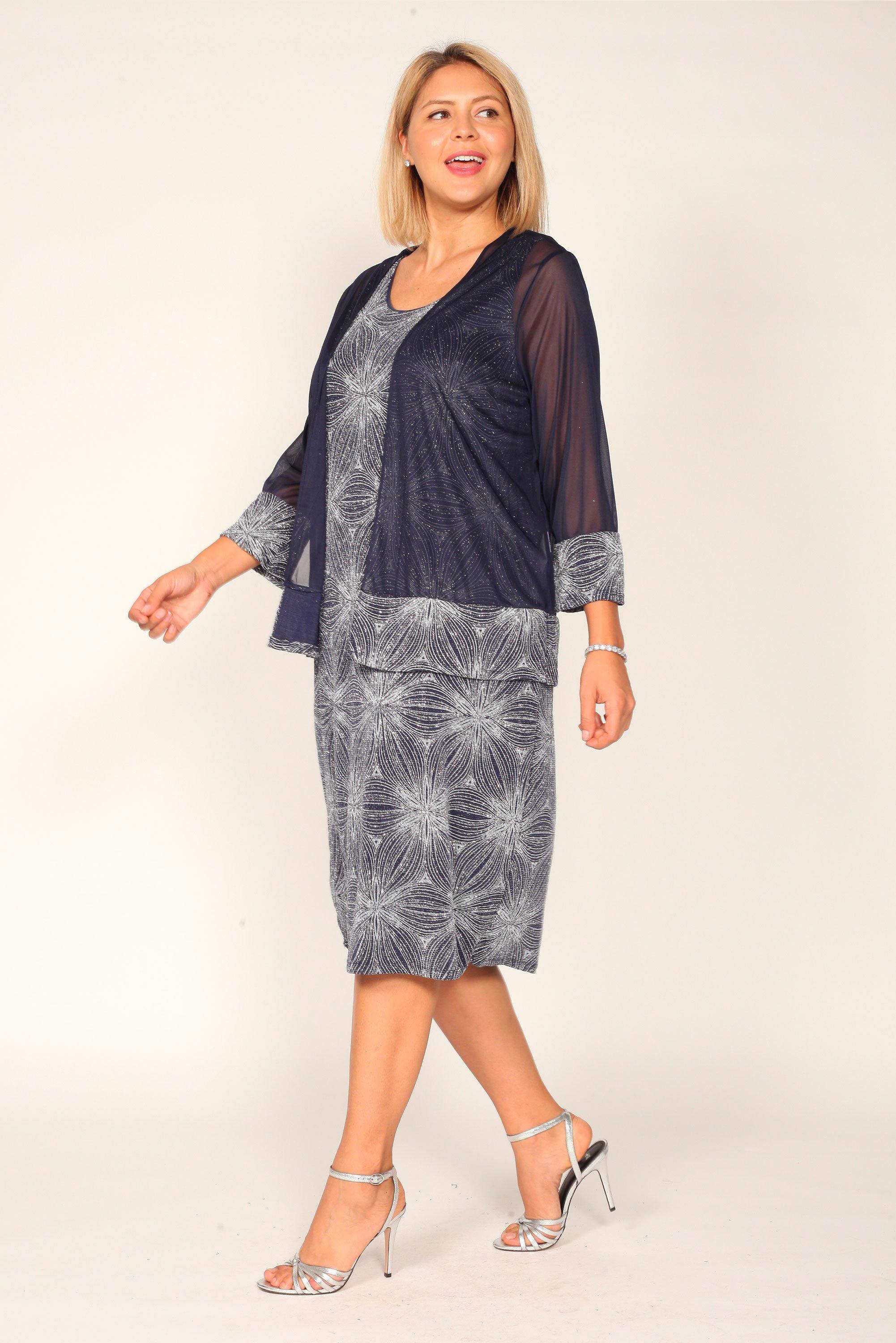 ONYX Nite Long Mother Of The Bride Dress - Lace Bodice & Chiffon Skirt