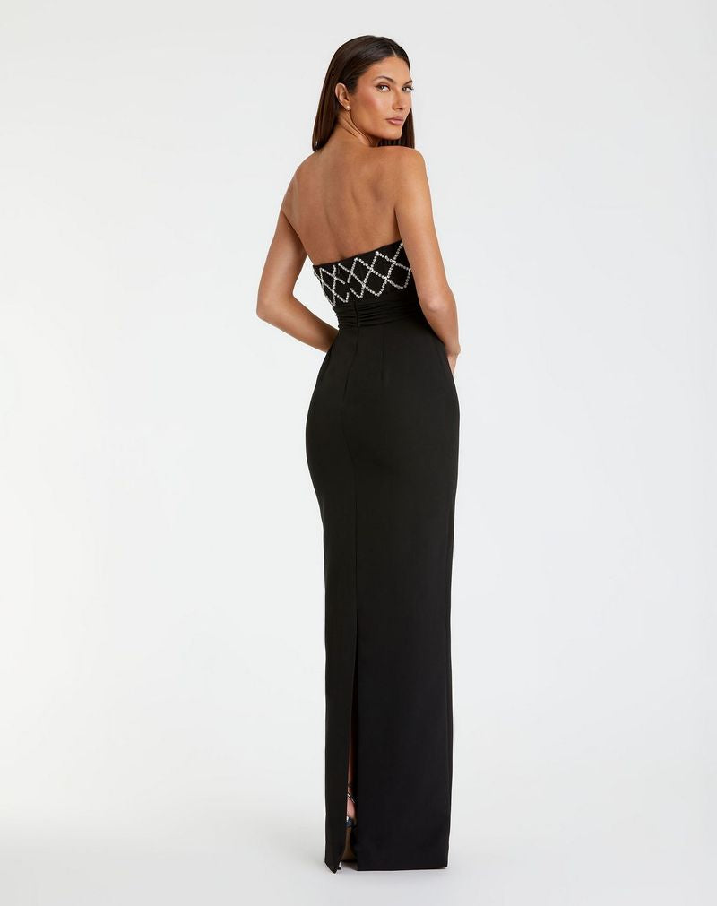 Prom Dresses Prom Fitted Slit Long Formal Dress Black
