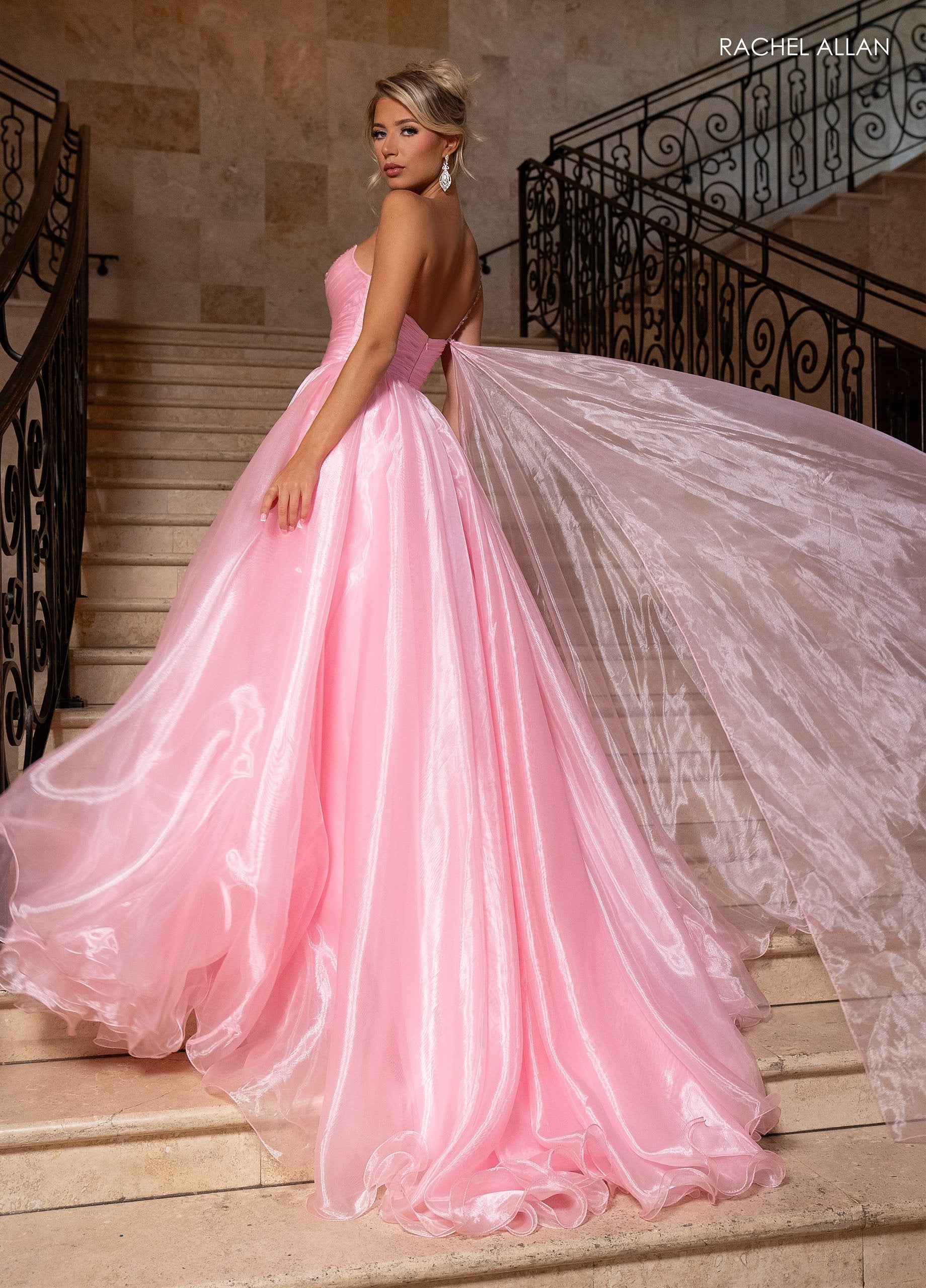 Prom Dresses Long Beaded A Line Formal Prom Dress Pink