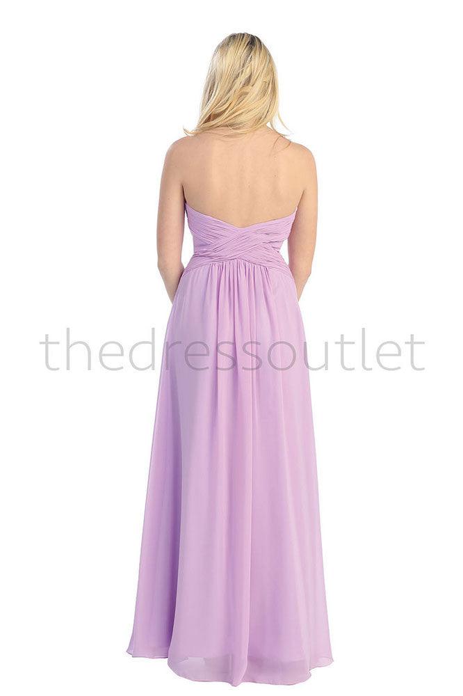 Plus Size Formal Bridesmaid Dress Evening Gown - The Dress Outlet May Queen