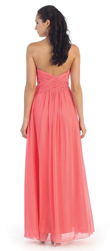 Plus Size Formal Bridesmaid Dress Evening Gown - The Dress Outlet May Queen