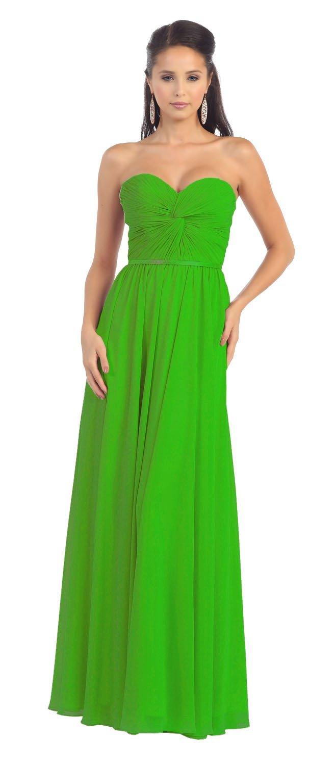 Plus Size Long Formal Bridesmaids Prom Dress - The Dress Outlet May Queen