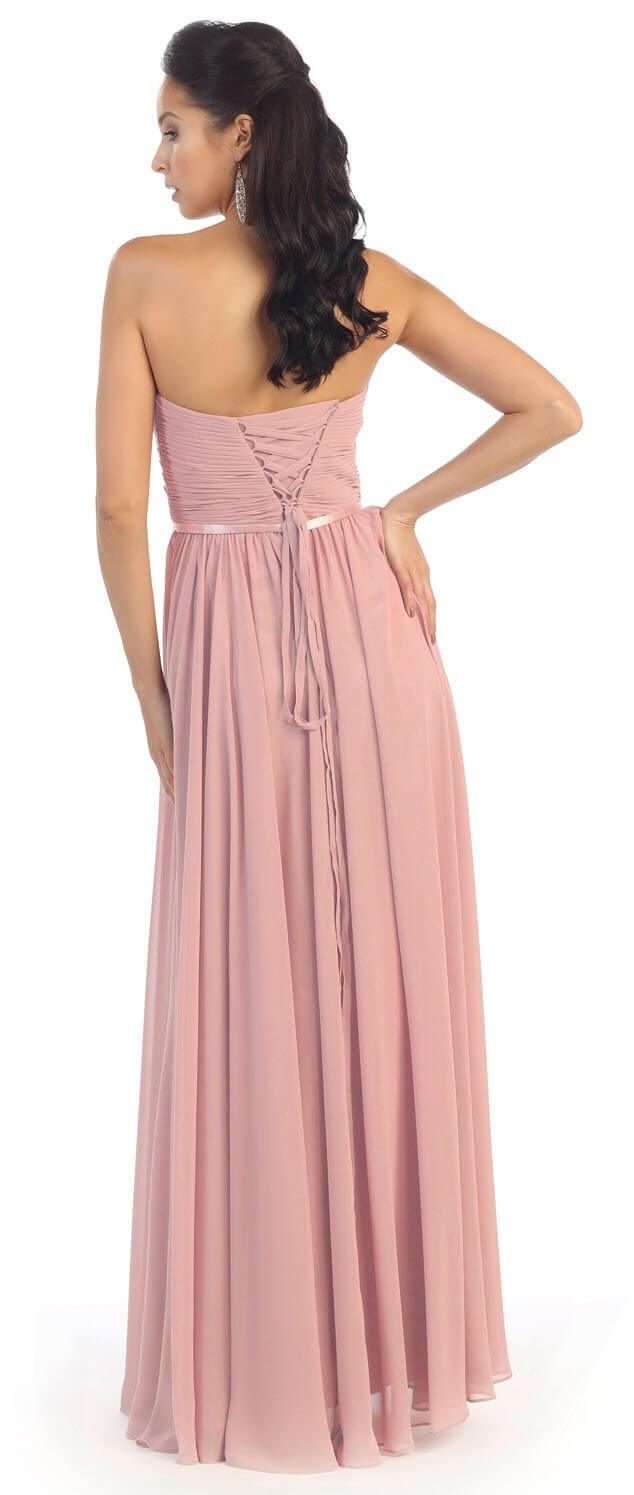 Plus Size Long Formal Bridesmaids Prom Dress - The Dress Outlet May Queen