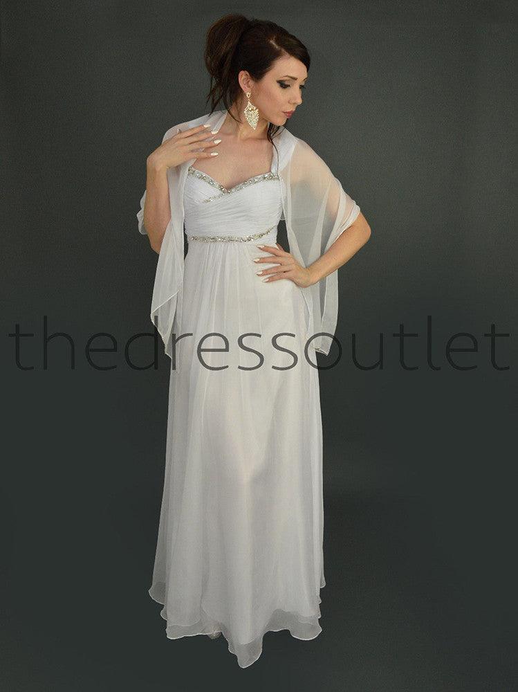 Plus Size Long Wedding Gown - The Dress Outlet May Queen