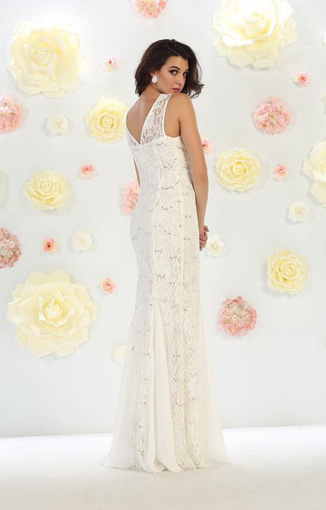 Plus Size Long Wedding Gown - The Dress Outlet May Queen