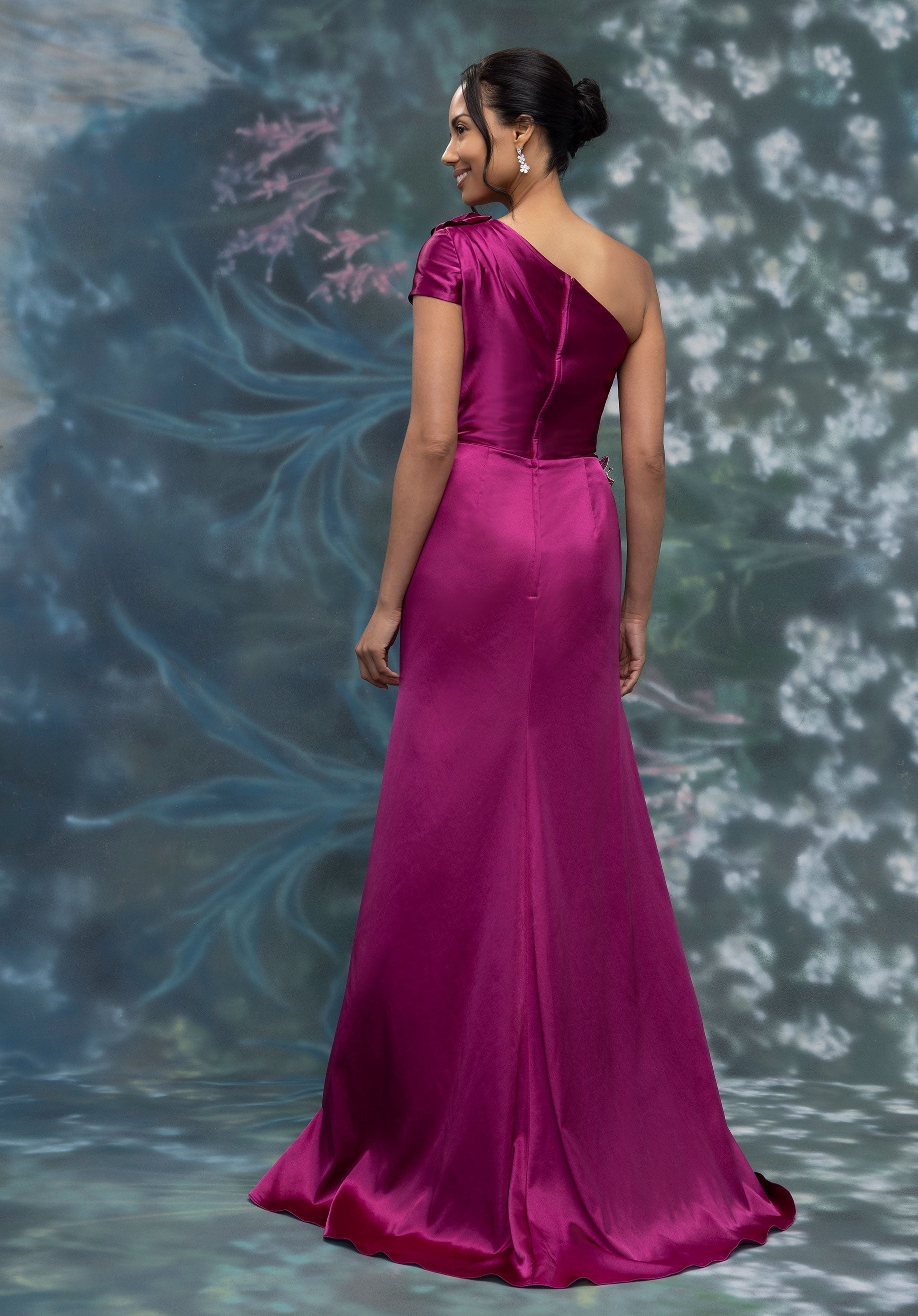 Formal Dresses A Line Long Formal Dress Magenta