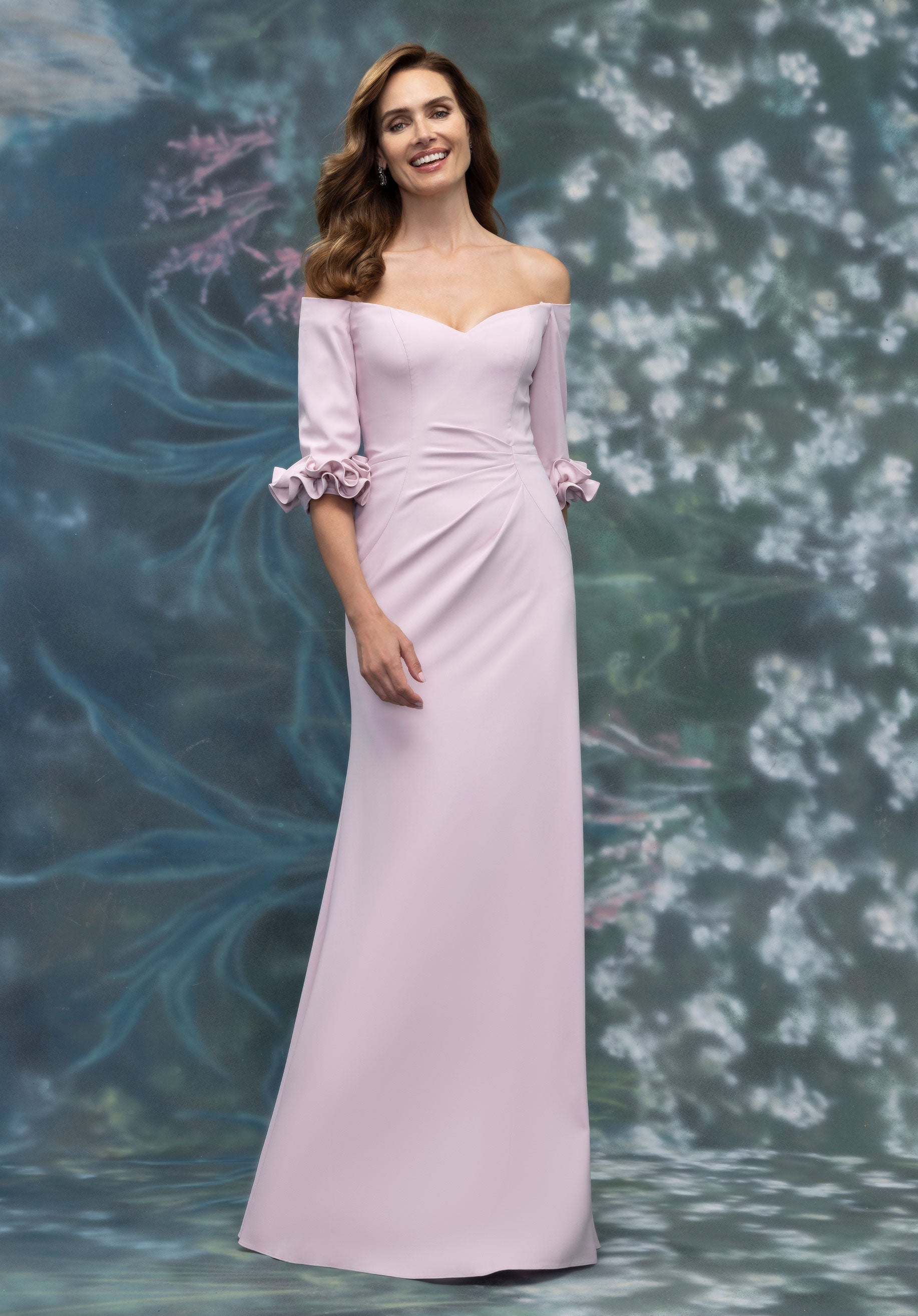 Mother of the Bride Dresses Long Formal Ruffle Mother of the Bride Dress Lilac