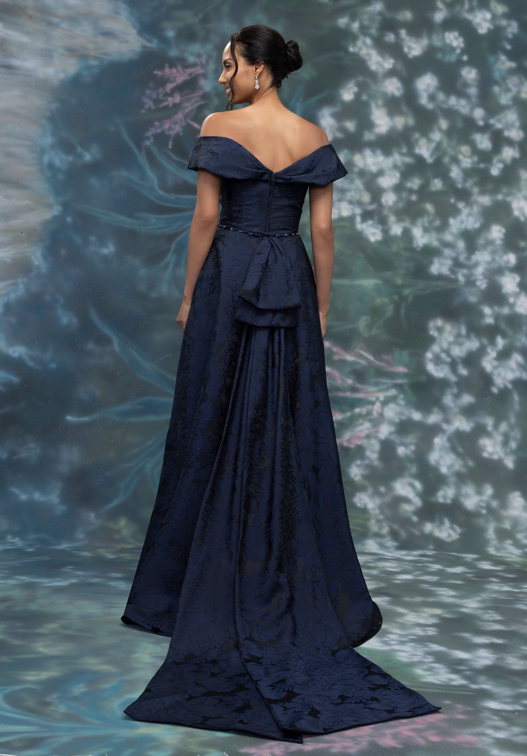 Formal Dresses Long A Line Formal Dress Midnight