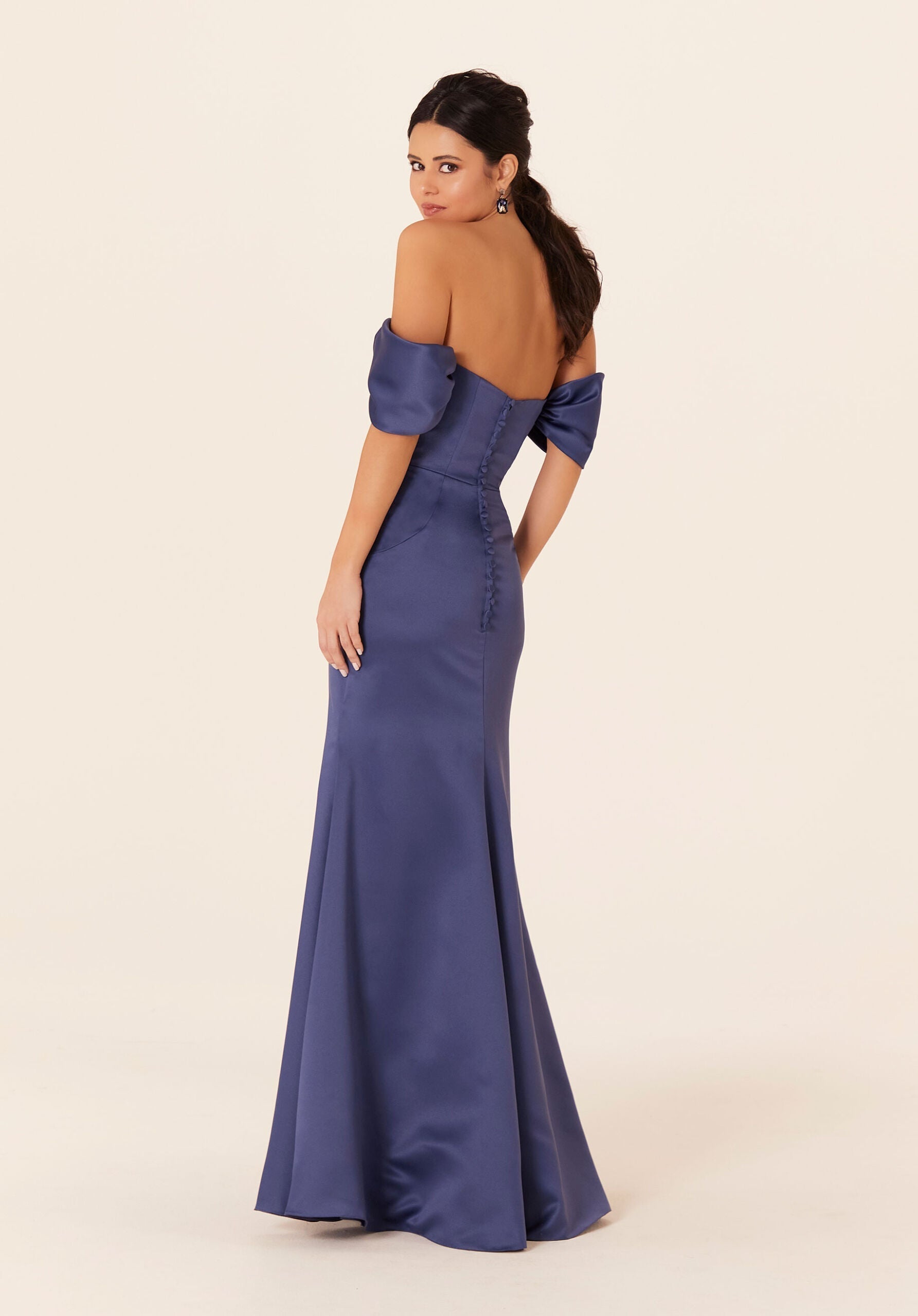 Formal Dresses Evening Fitted Long Formal Dress MGNY Madeline Gardner New York 21825 Storm
