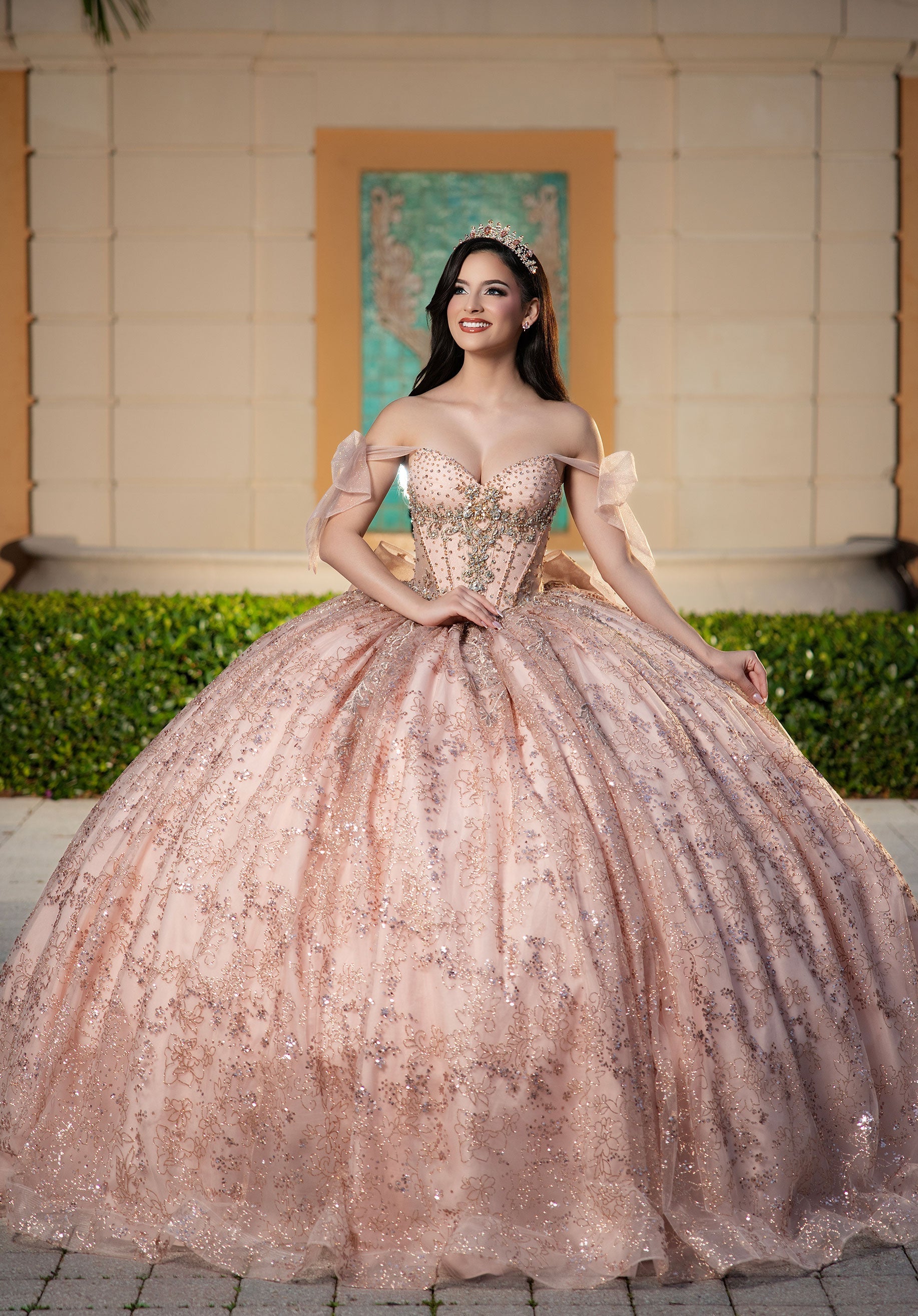 Sweetheart Floor-Length Tulle Quinceanera Ball Gown MGNY 4080043