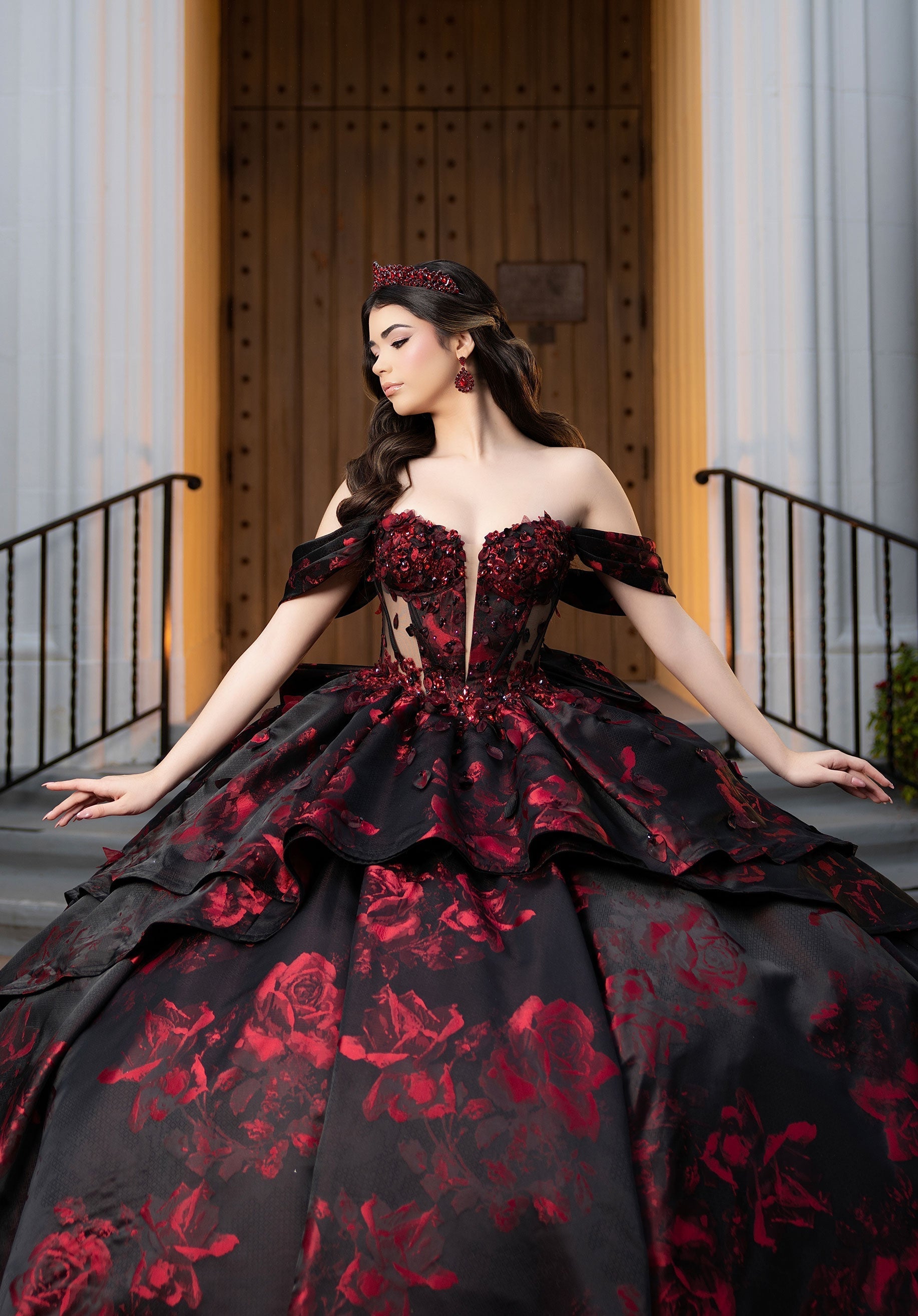 Sweetheart Floor-Length Satin Quinceanera Ball Gown MGNY 4080047