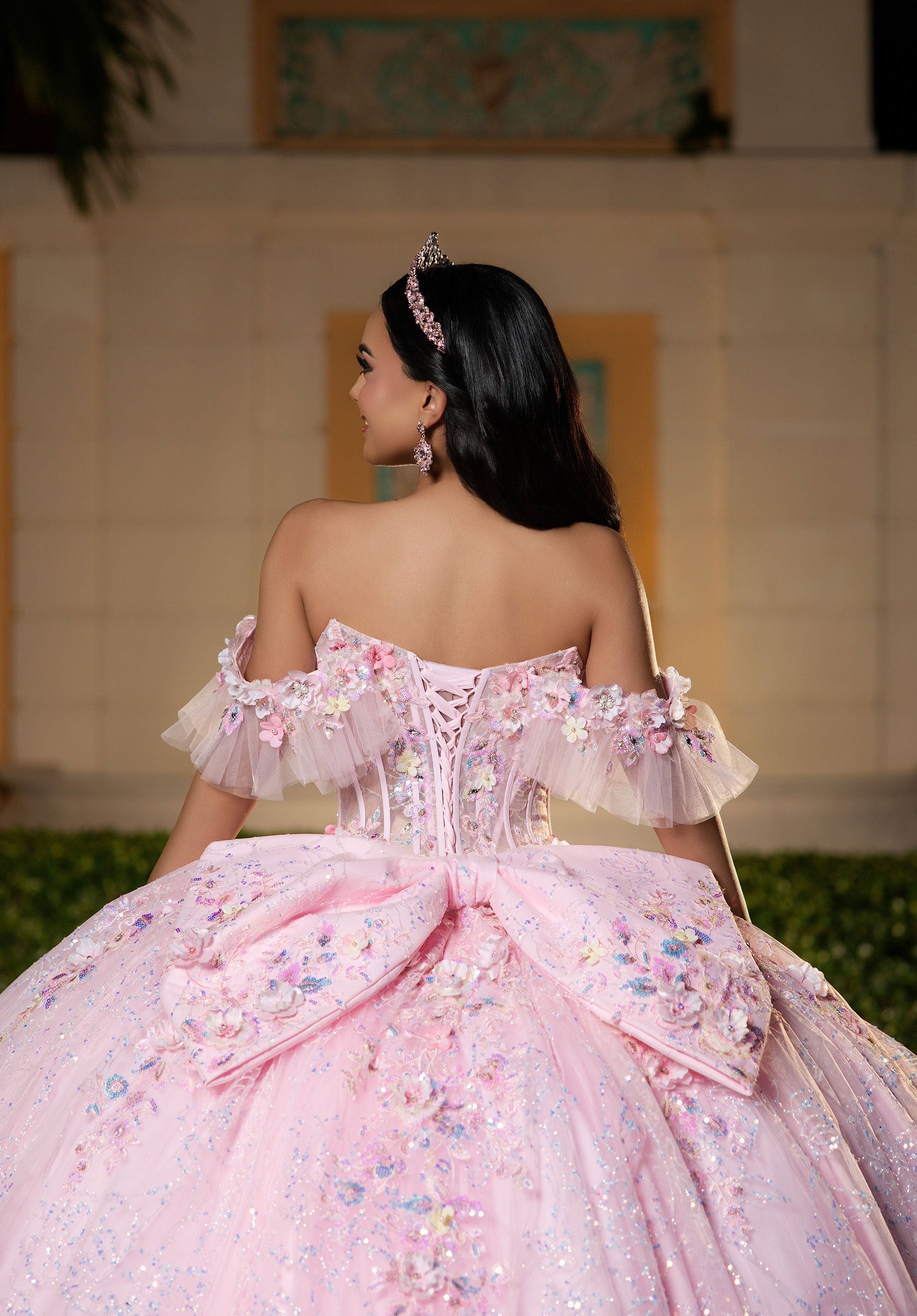 Sweetheart Floor-Length Tulle Quinceañera Ball Gown MGNY 4080049