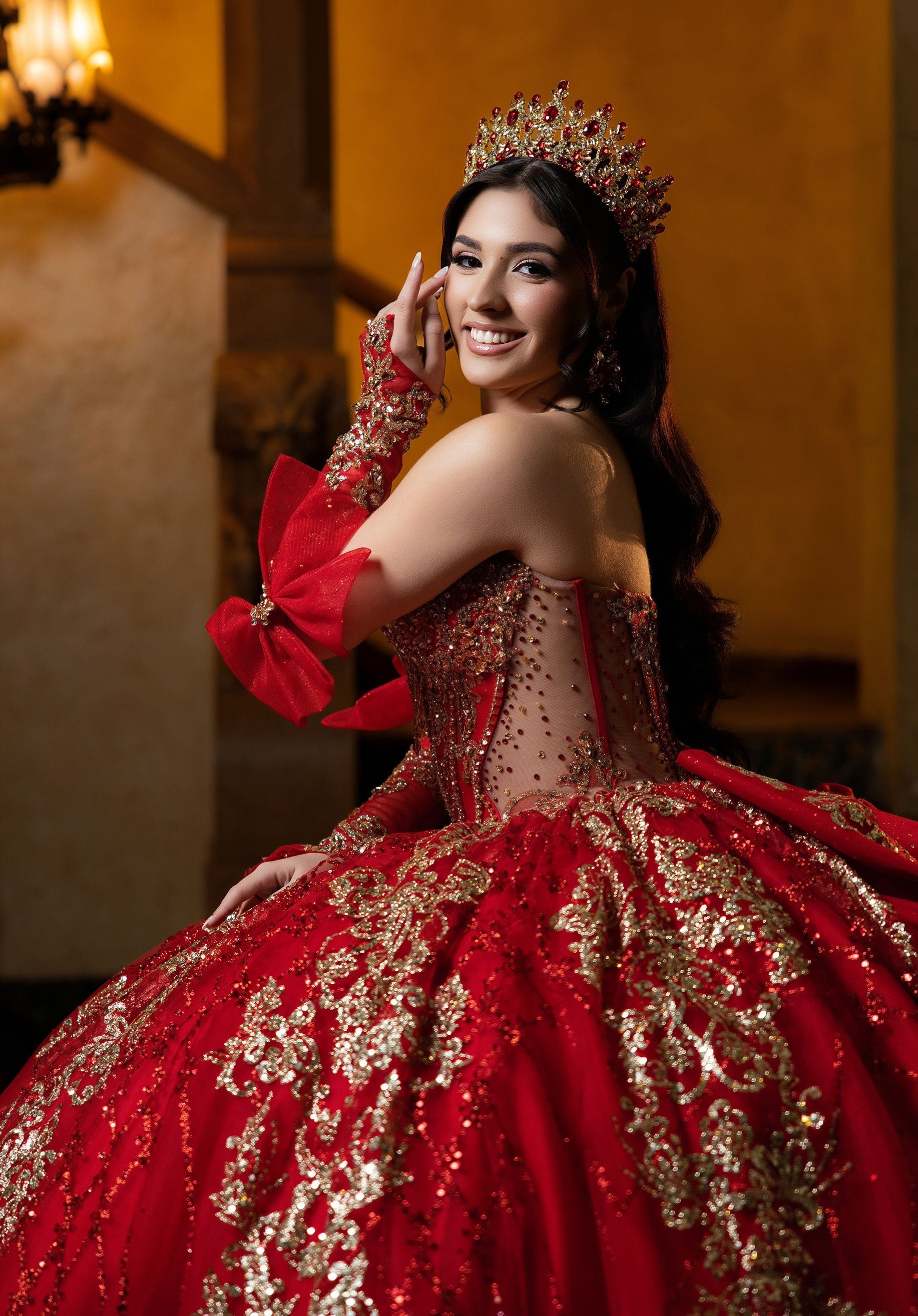 Sweetheart Floor-Length Tulle Quinceanera Ball Gown MGNY 4080059