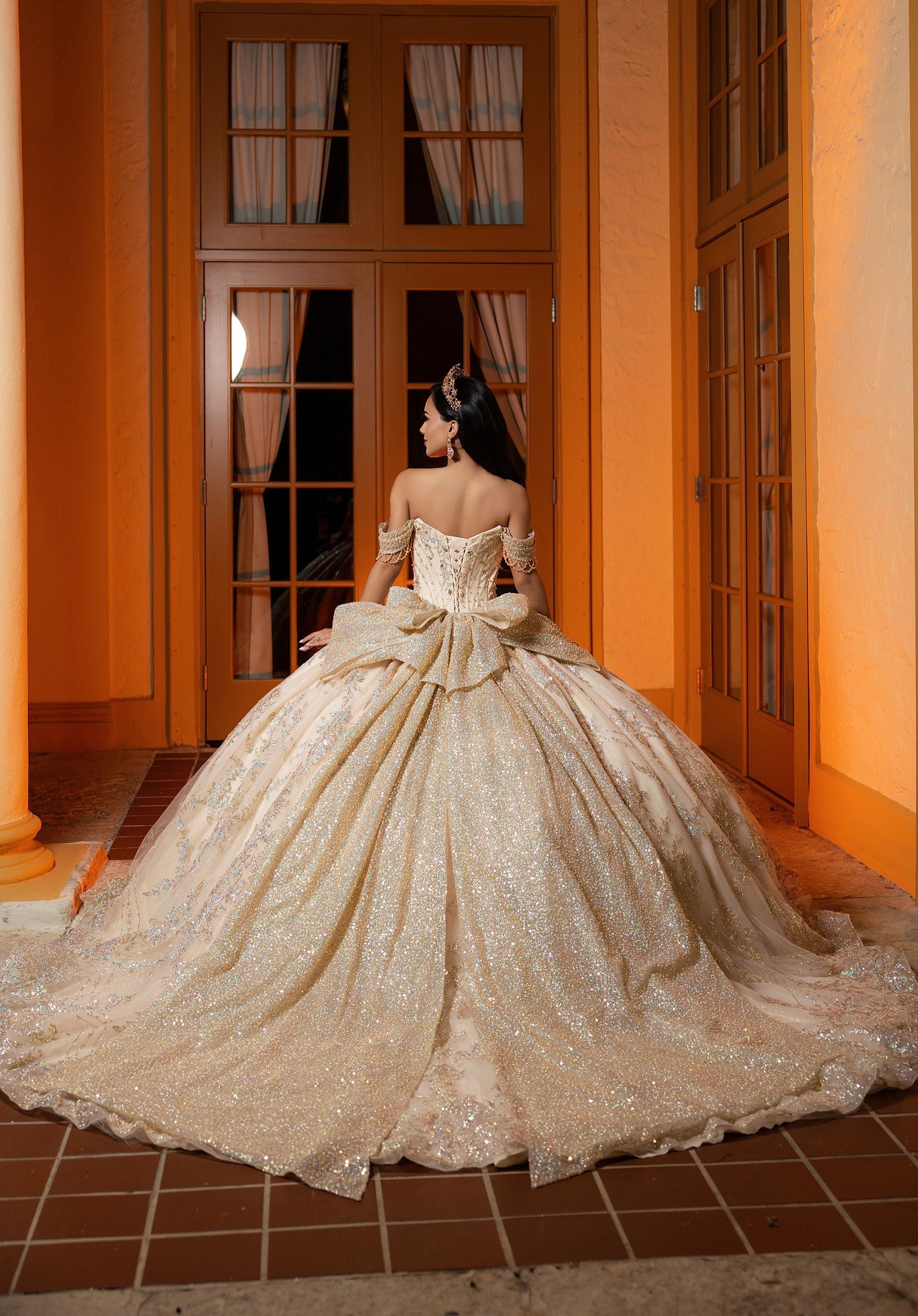 Sweetheart Floor-Length Tulle Quinceanera Ball Gown MGNY 4080061