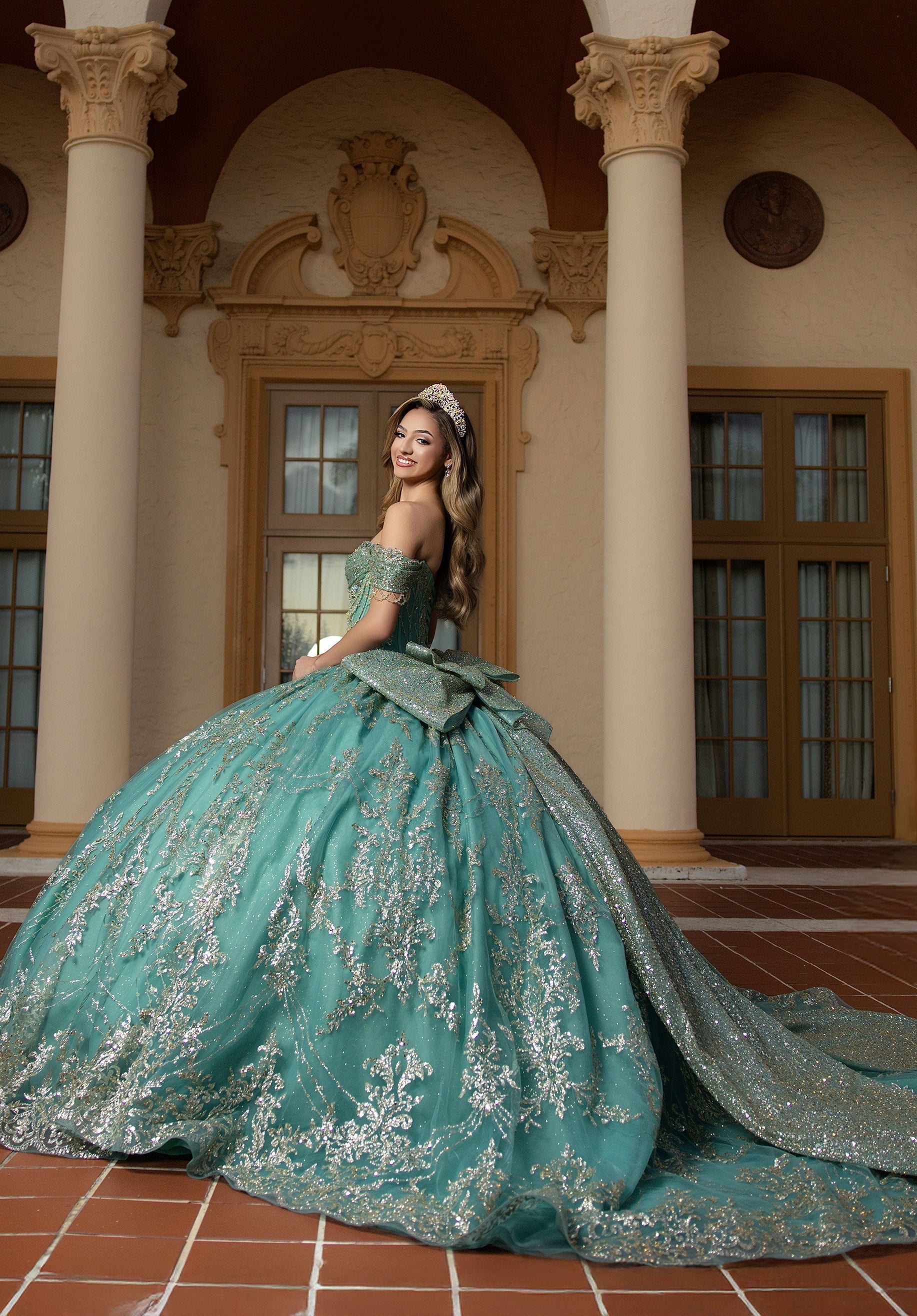 Sweetheart Floor-Length Tulle Quinceanera Ball Gown MGNY 4080061