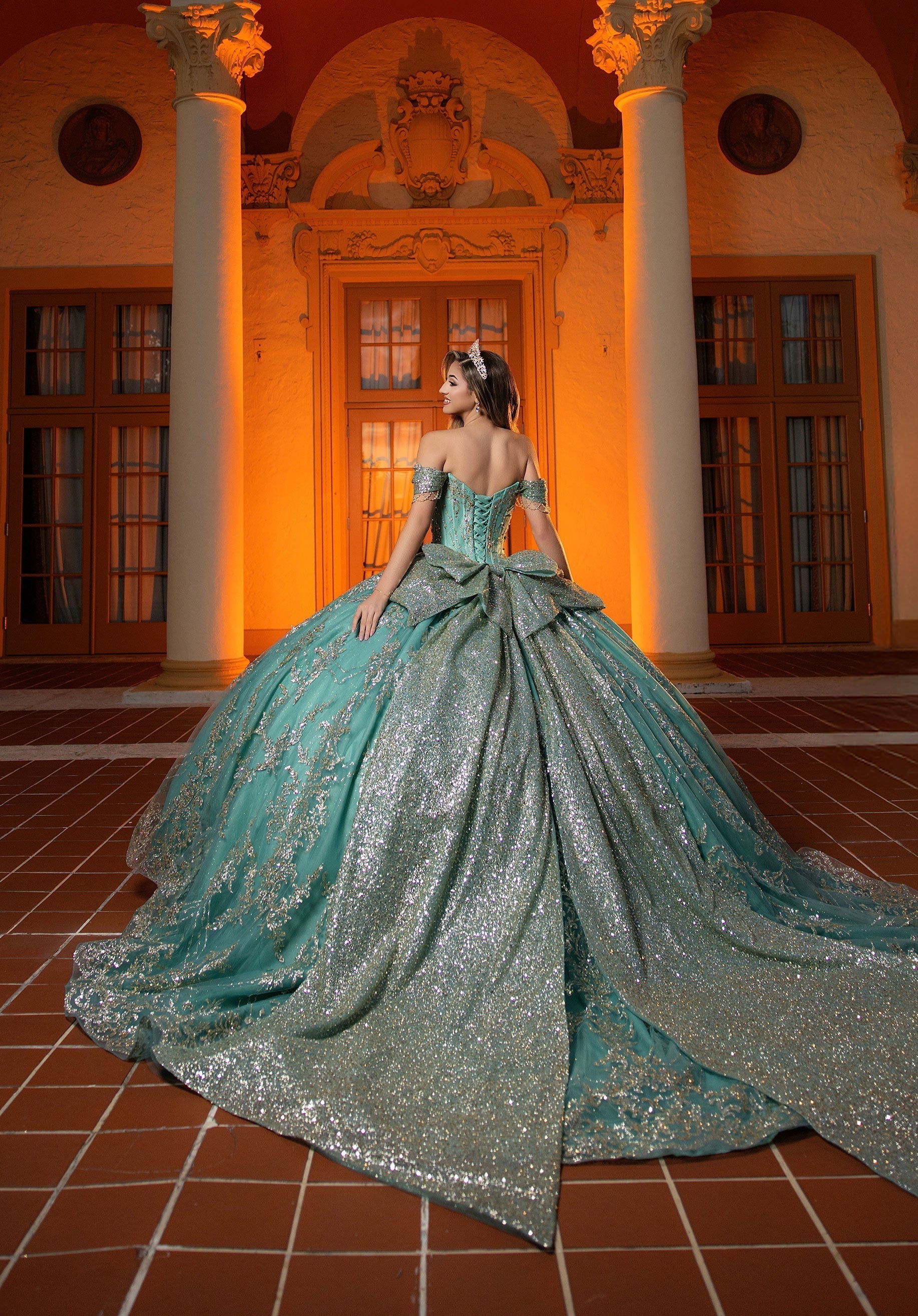Sweetheart Floor-Length Tulle Quinceanera Ball Gown MGNY 4080061