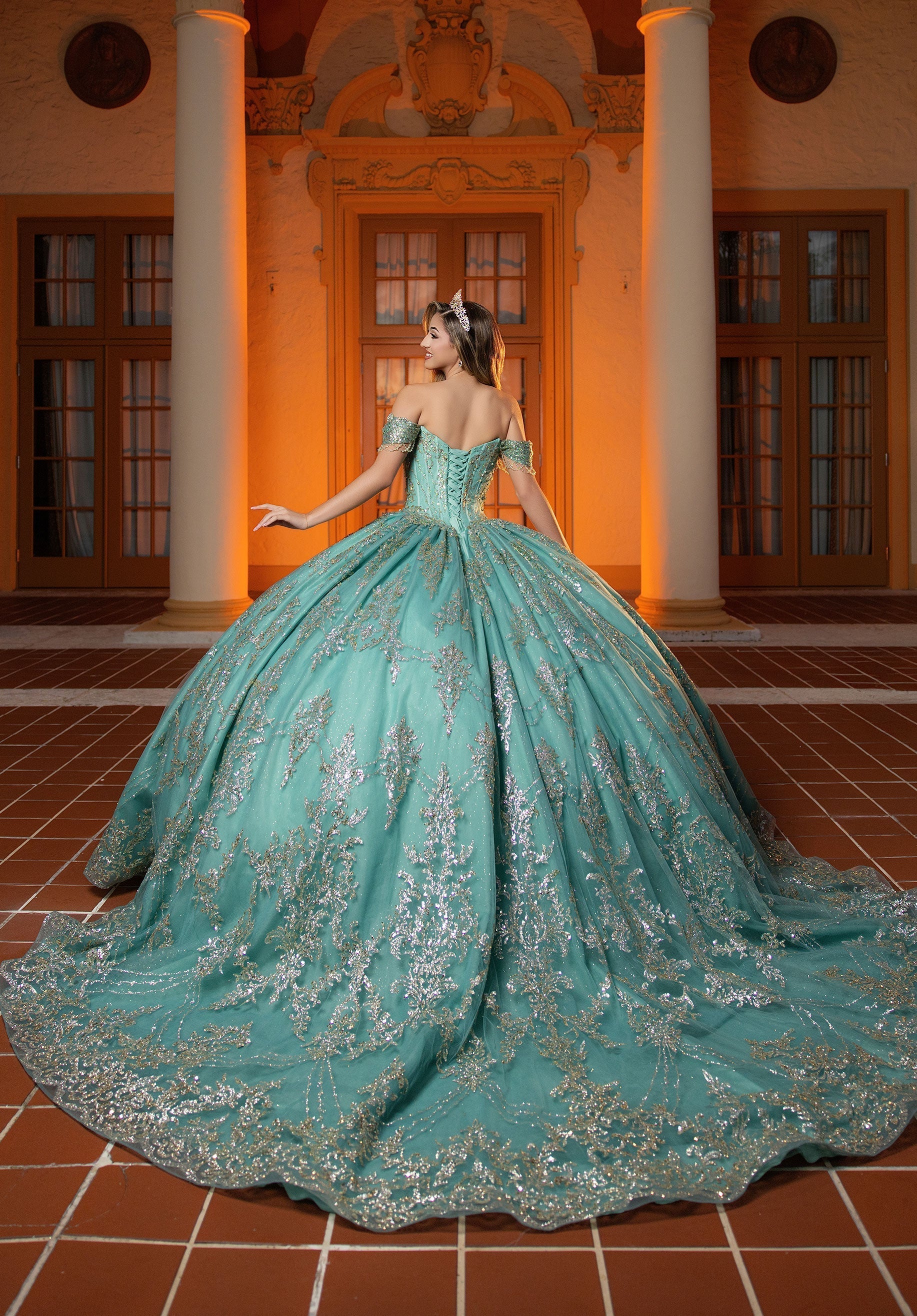 Sweetheart Floor-Length Tulle Quinceanera Ball Gown MGNY 4080061