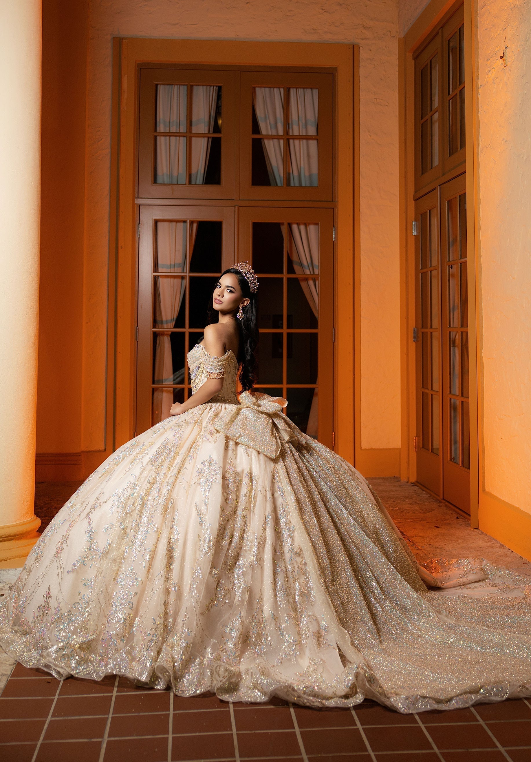 Sweetheart Floor-Length Tulle Quinceanera Ball Gown MGNY 4080061