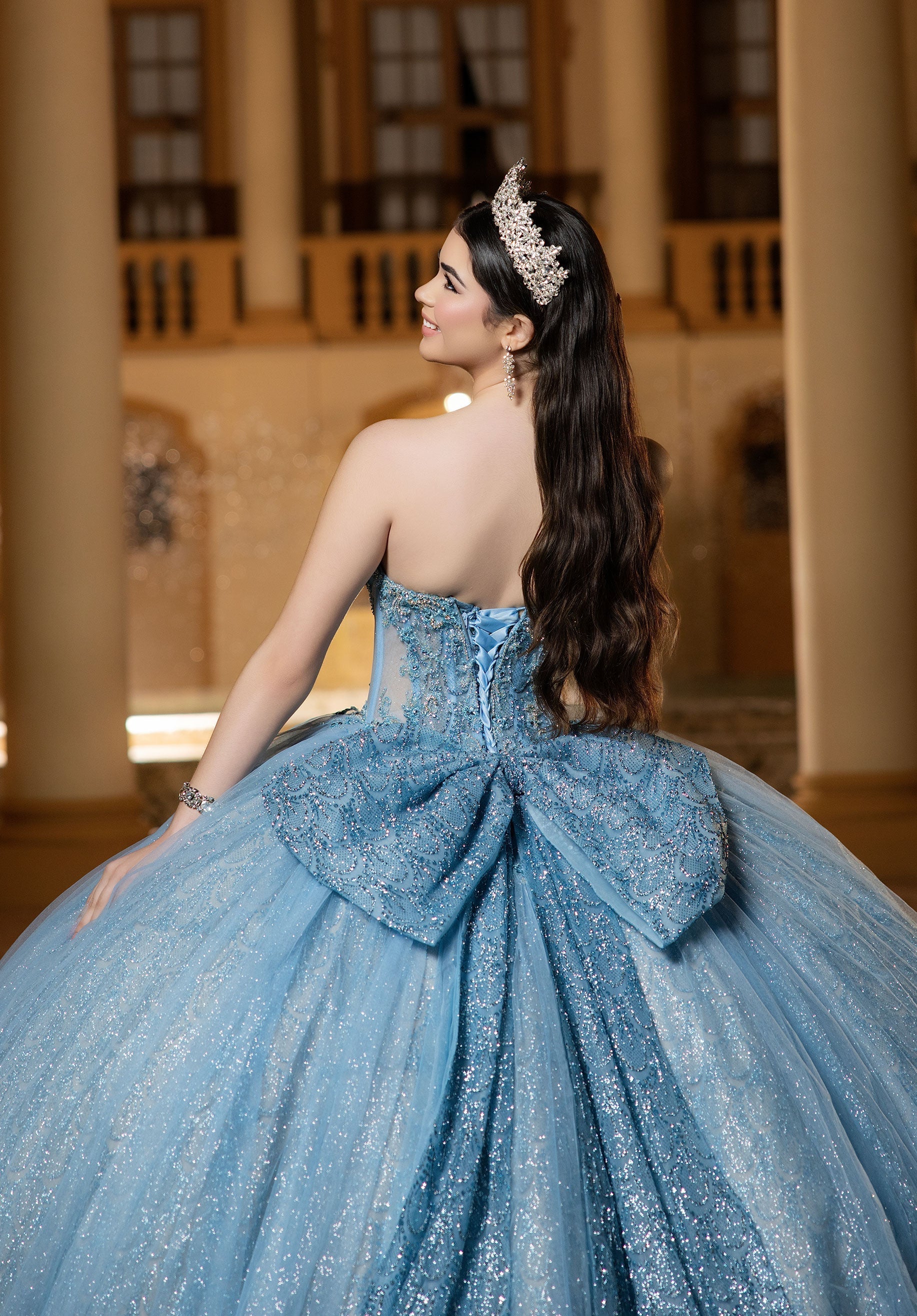 Sweetheart Floor-Length Tulle Quinceanera Ball Gown MGNY 4080063