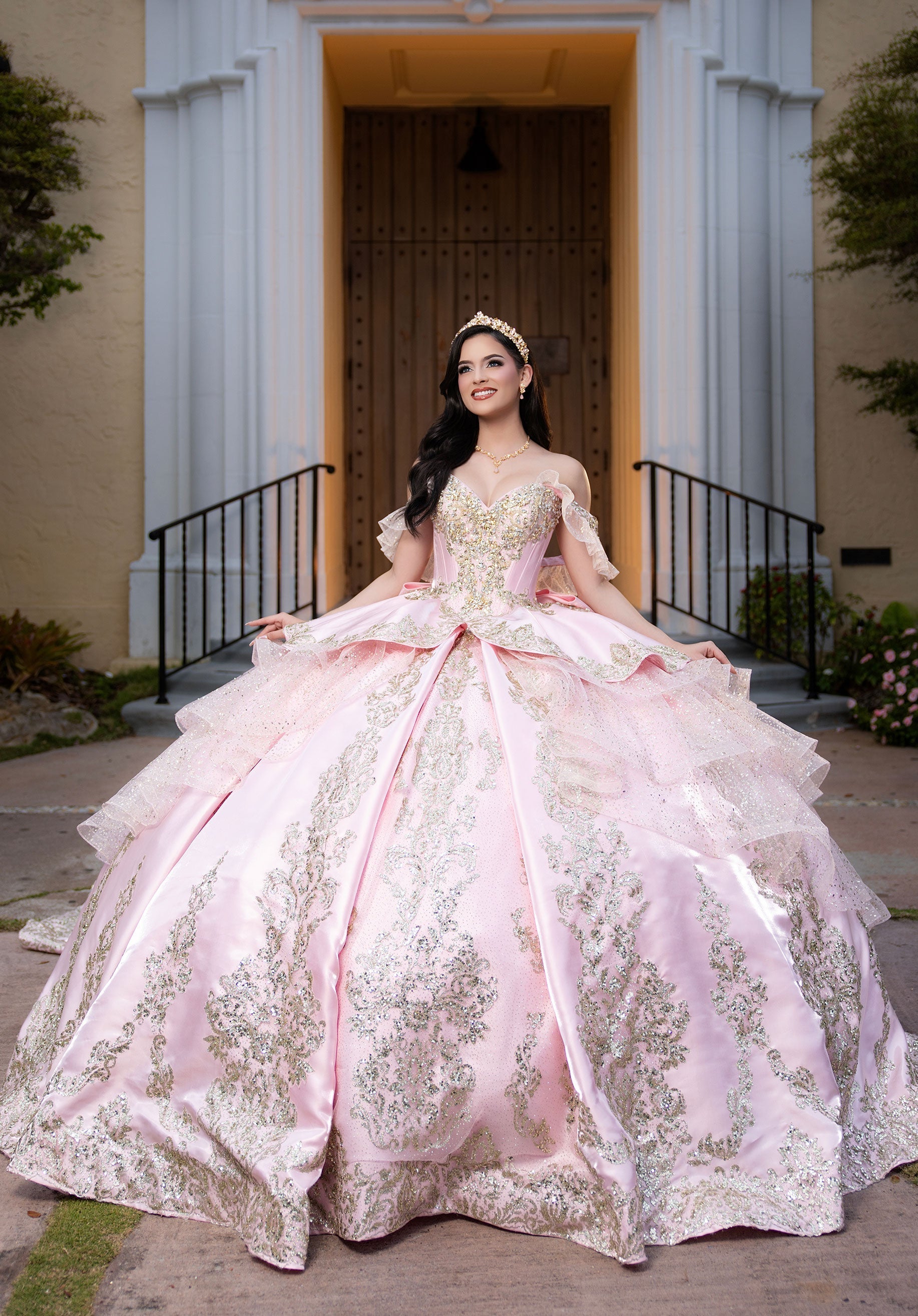 Sweetheart Floor-Length Satin Quinceanera Ball Gown MGNY 4080067