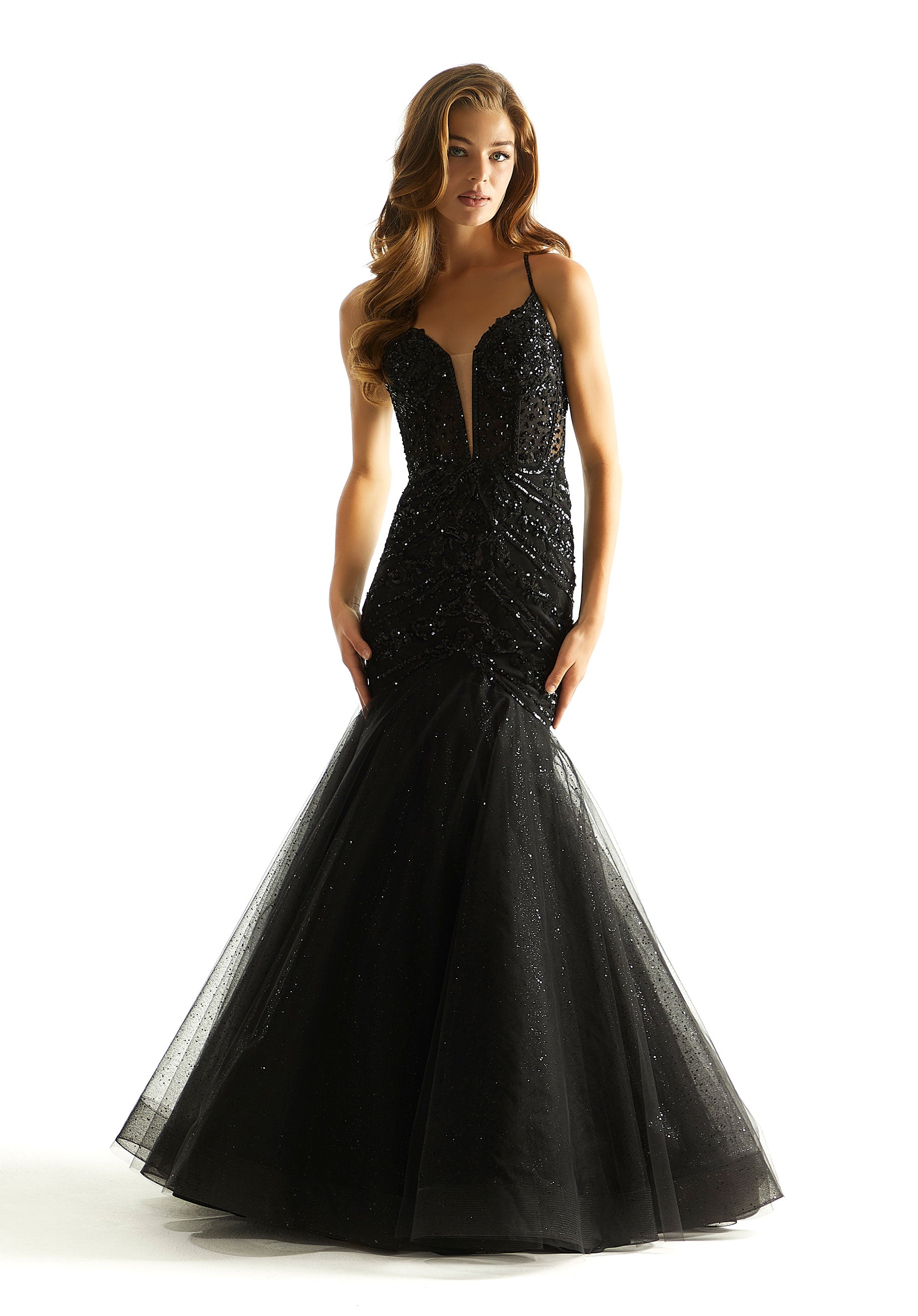 Prom Dresses Prom Long Formal Sequin Mermaid Dress Black