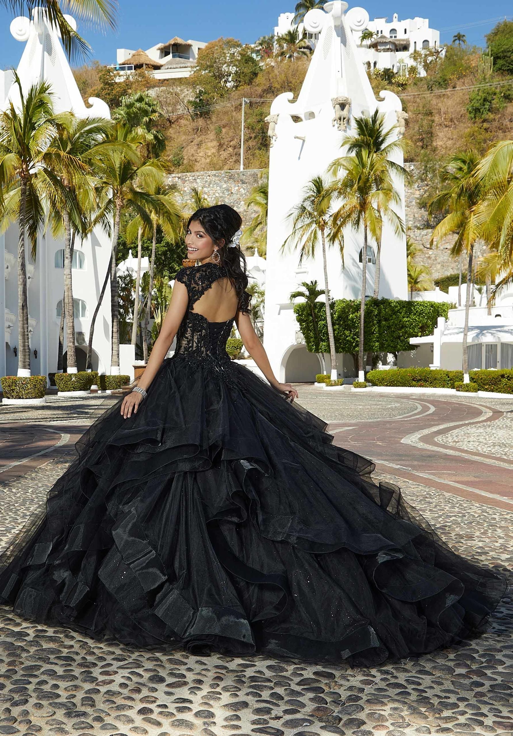 Sweetheart Floor-Length Tulle Quinceañera Ball Gown MGNY 60161