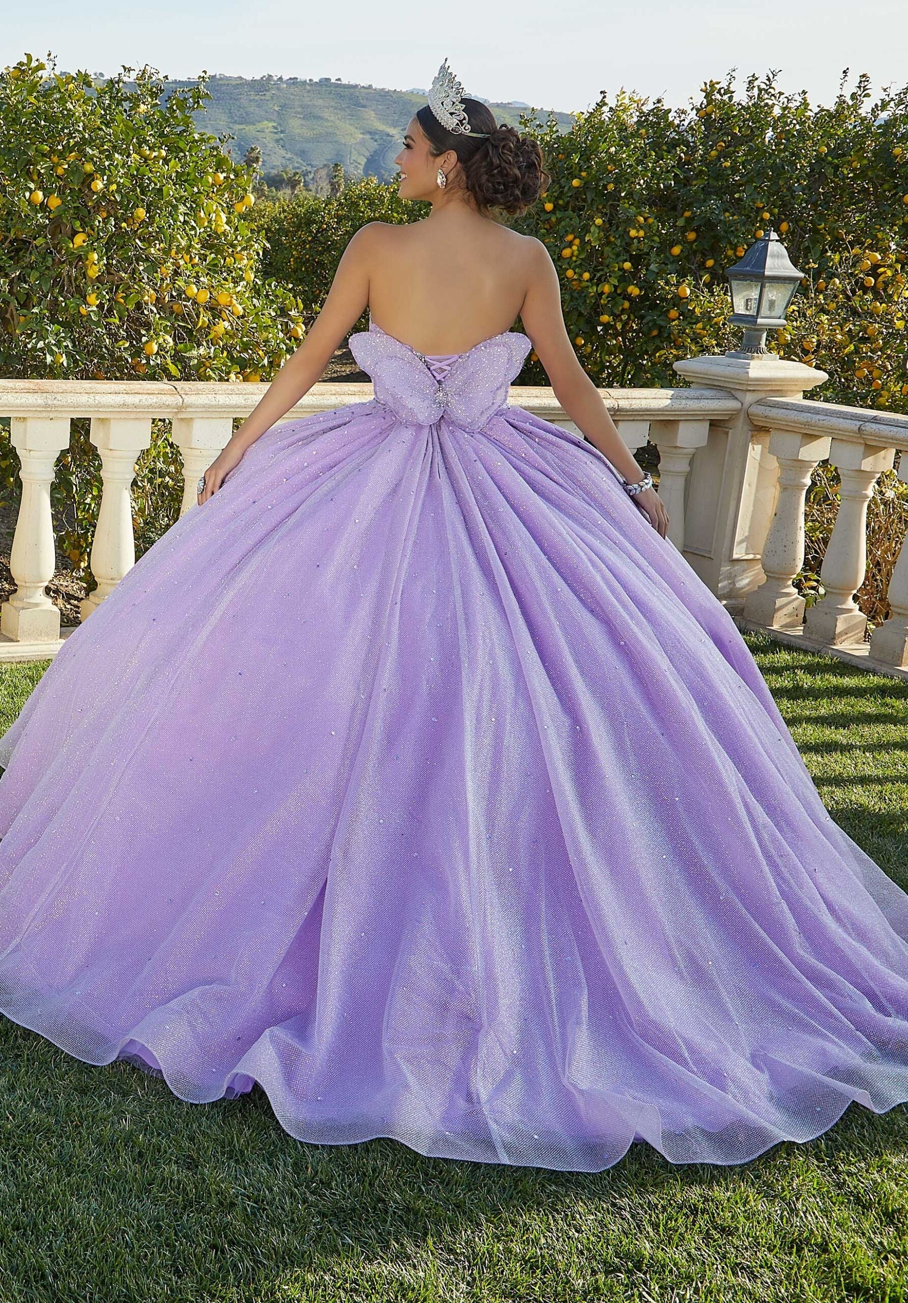 Sweetheart Floor-Length Tulle Quinceañera Ball Gown MGNY Madeline Gardner New York 60187