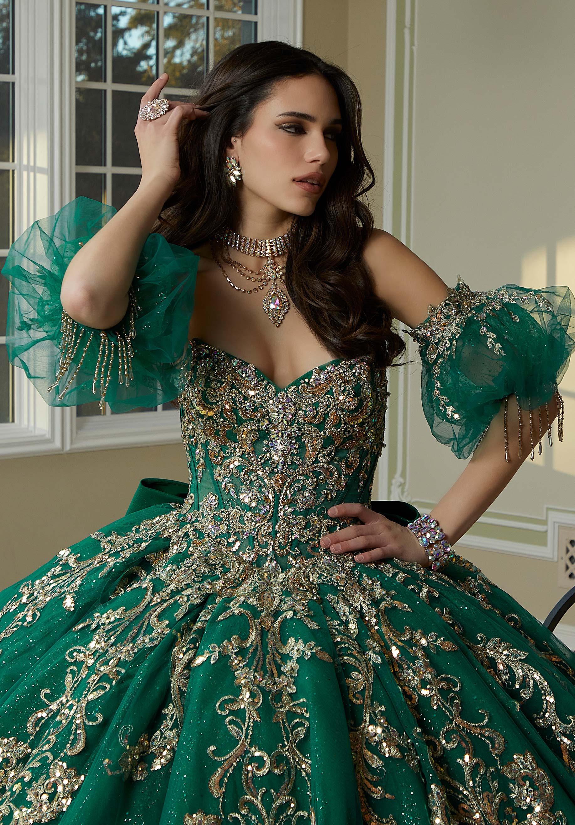Sweetheart Floor-Length Tulle Formal Ball Gown MGNY 60204