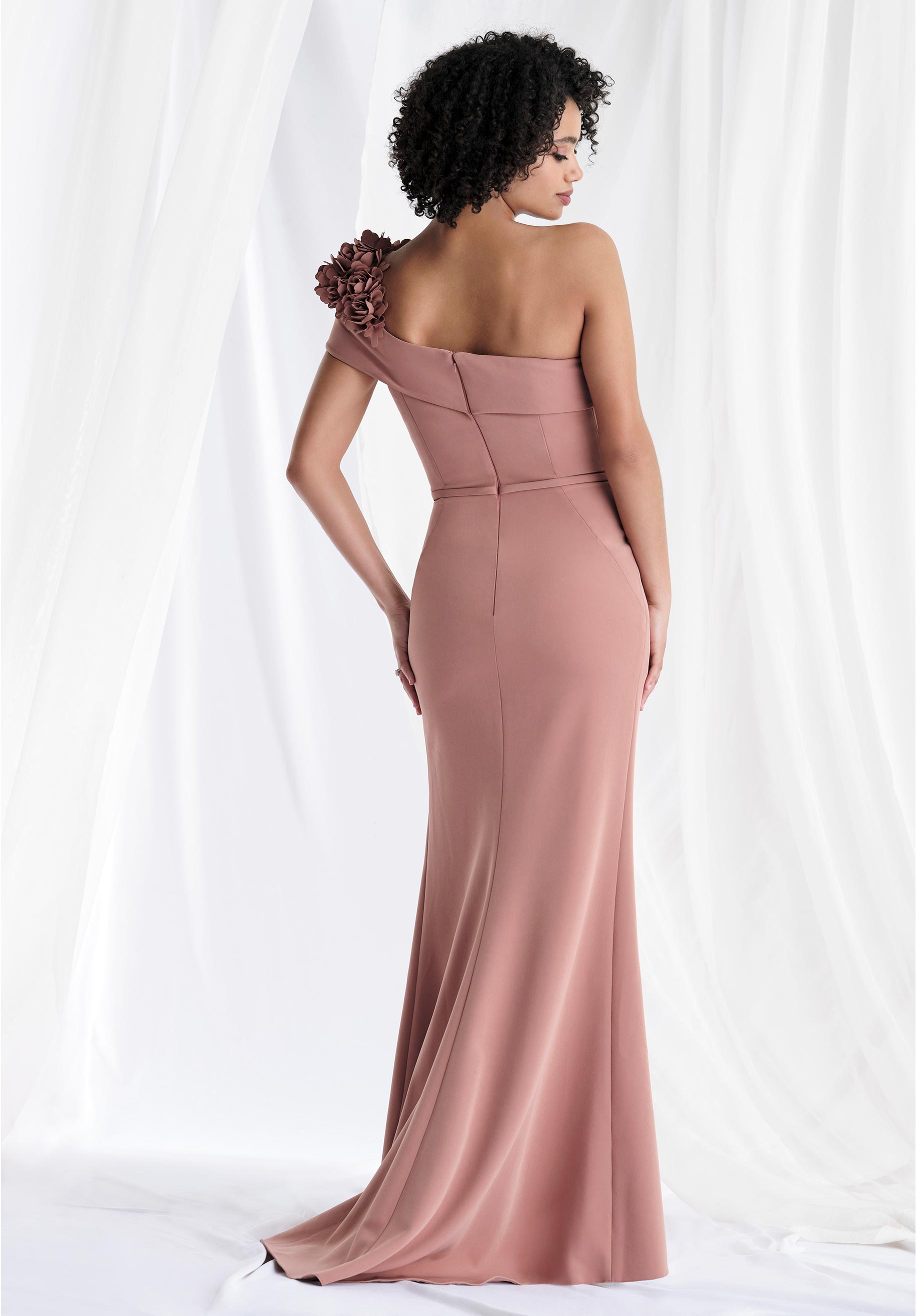 Formal Dresses Long Formal 3D Floral Applique Dress Rose