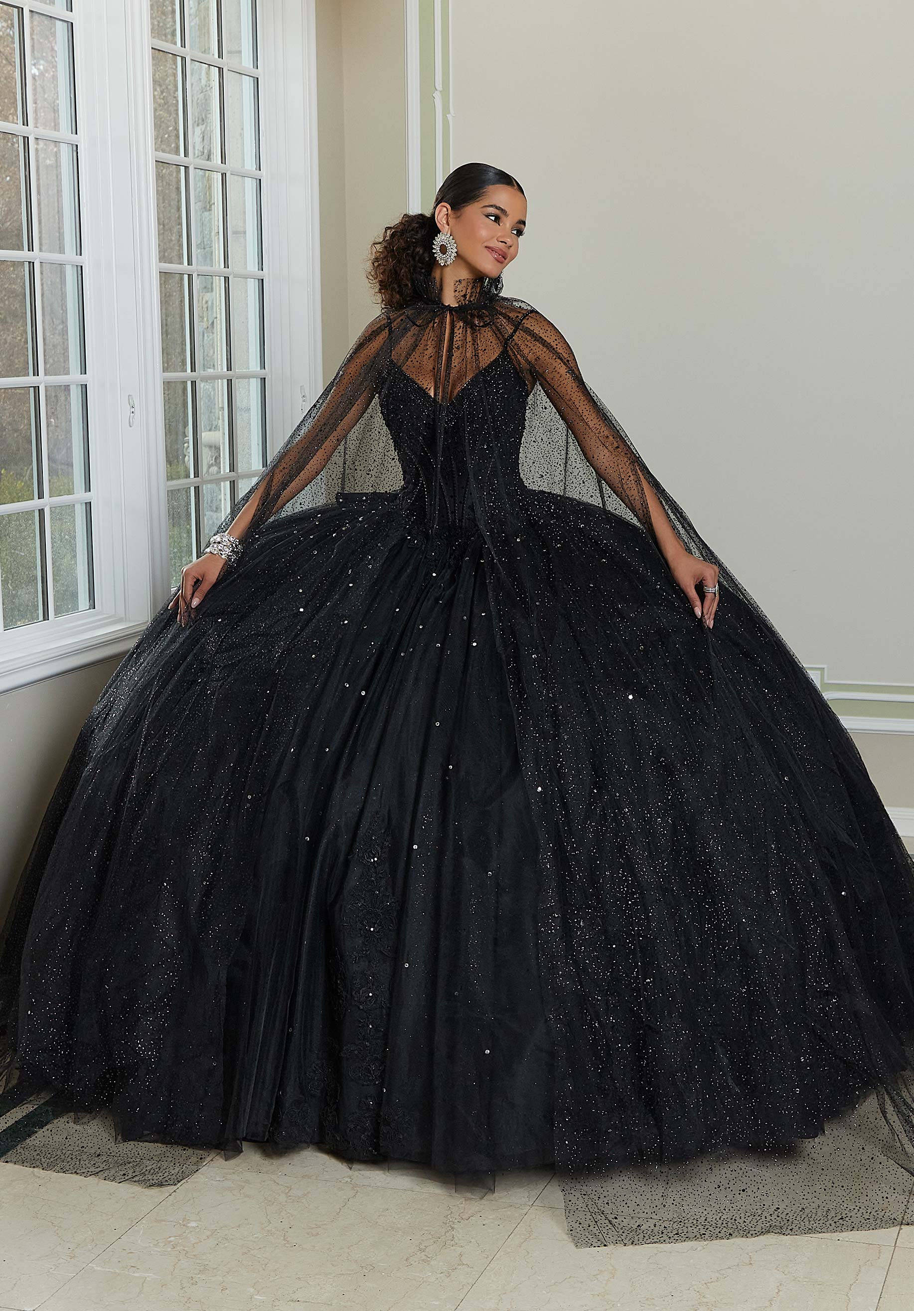 Sweetheart Floor-Length Tulle Quinceañera Ball Gown MGNY Madeline Gardner New York 89482