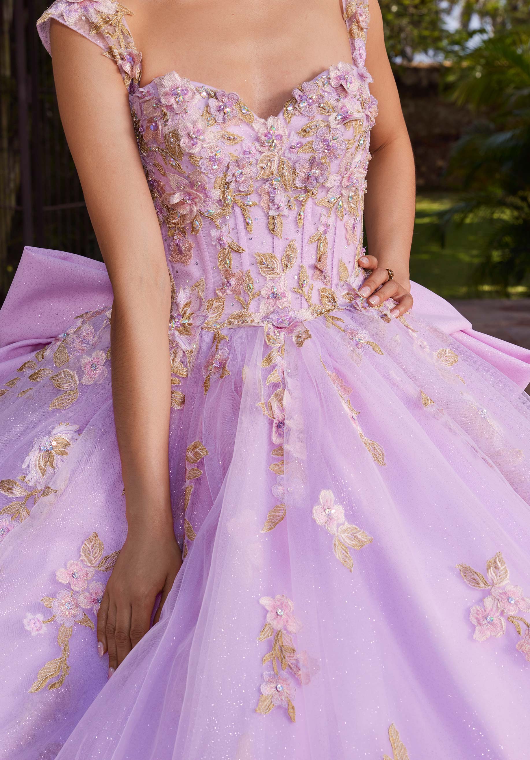 Sweetheart Floor-Length Tulle Quinceañera Ball Gown MGNY Madeline Gardner New York 89550