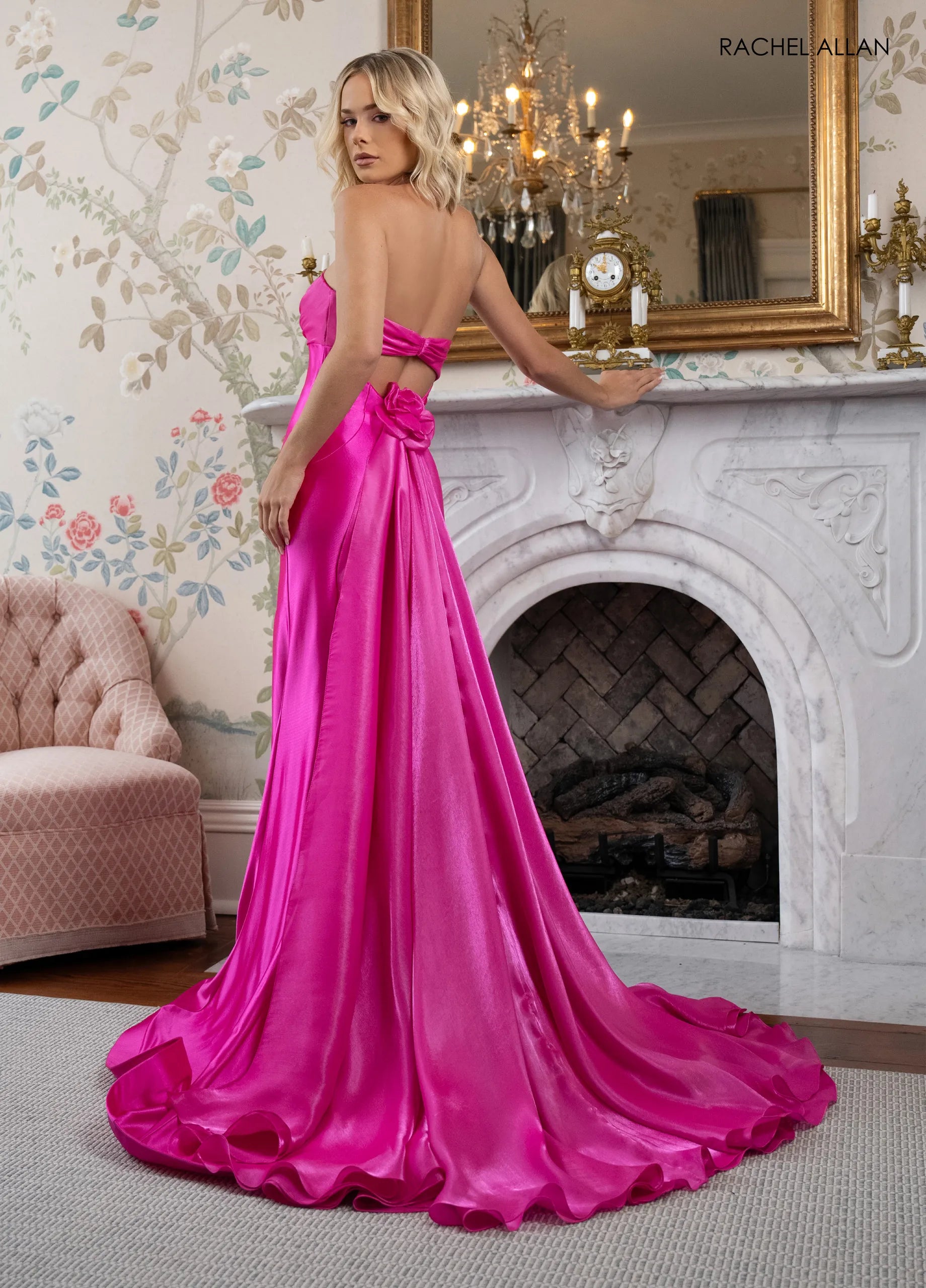 Prom Dresses Long Fitted Evening Prom Dress Hot Pink