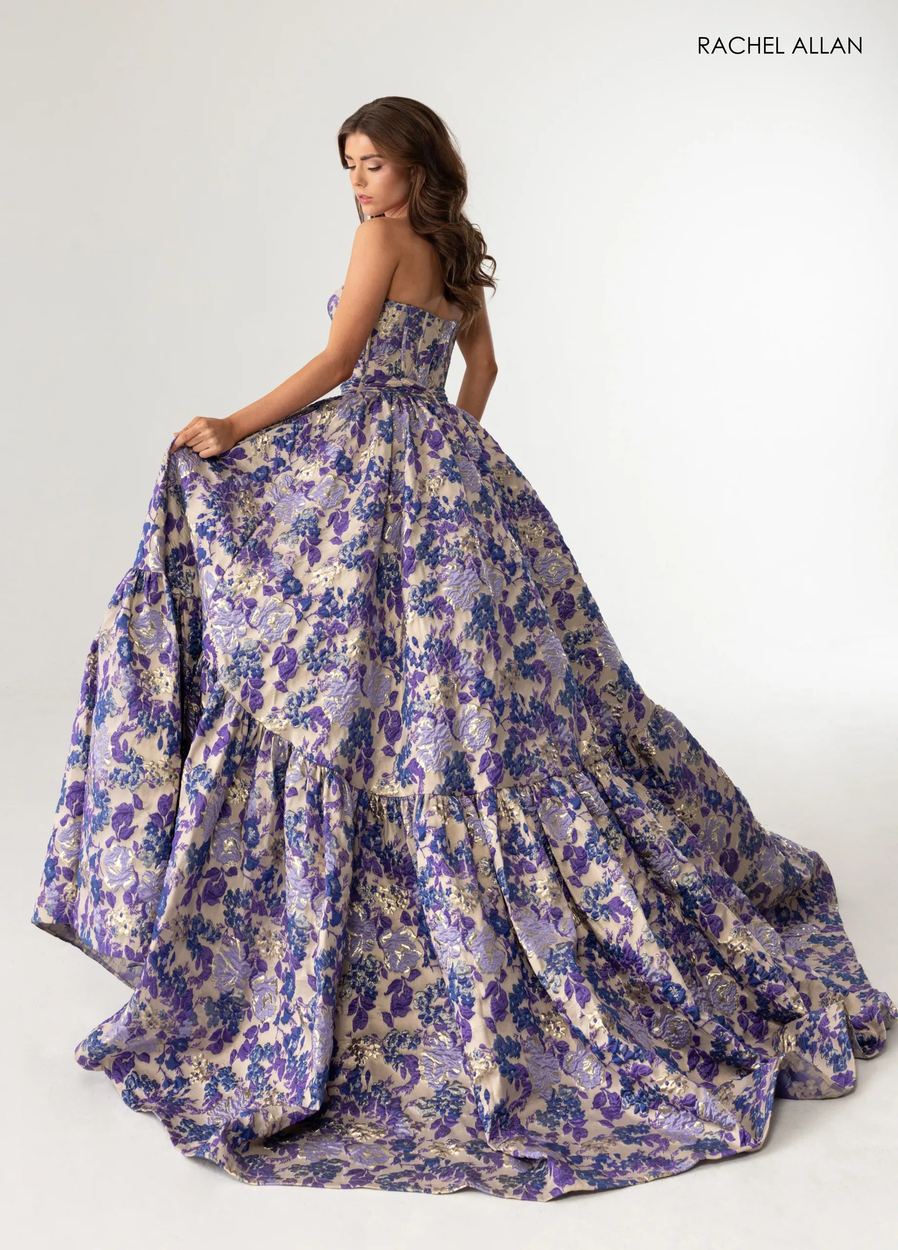 Prom Dresses Long Formal Evening Corset Prom Dress Champagne Blue