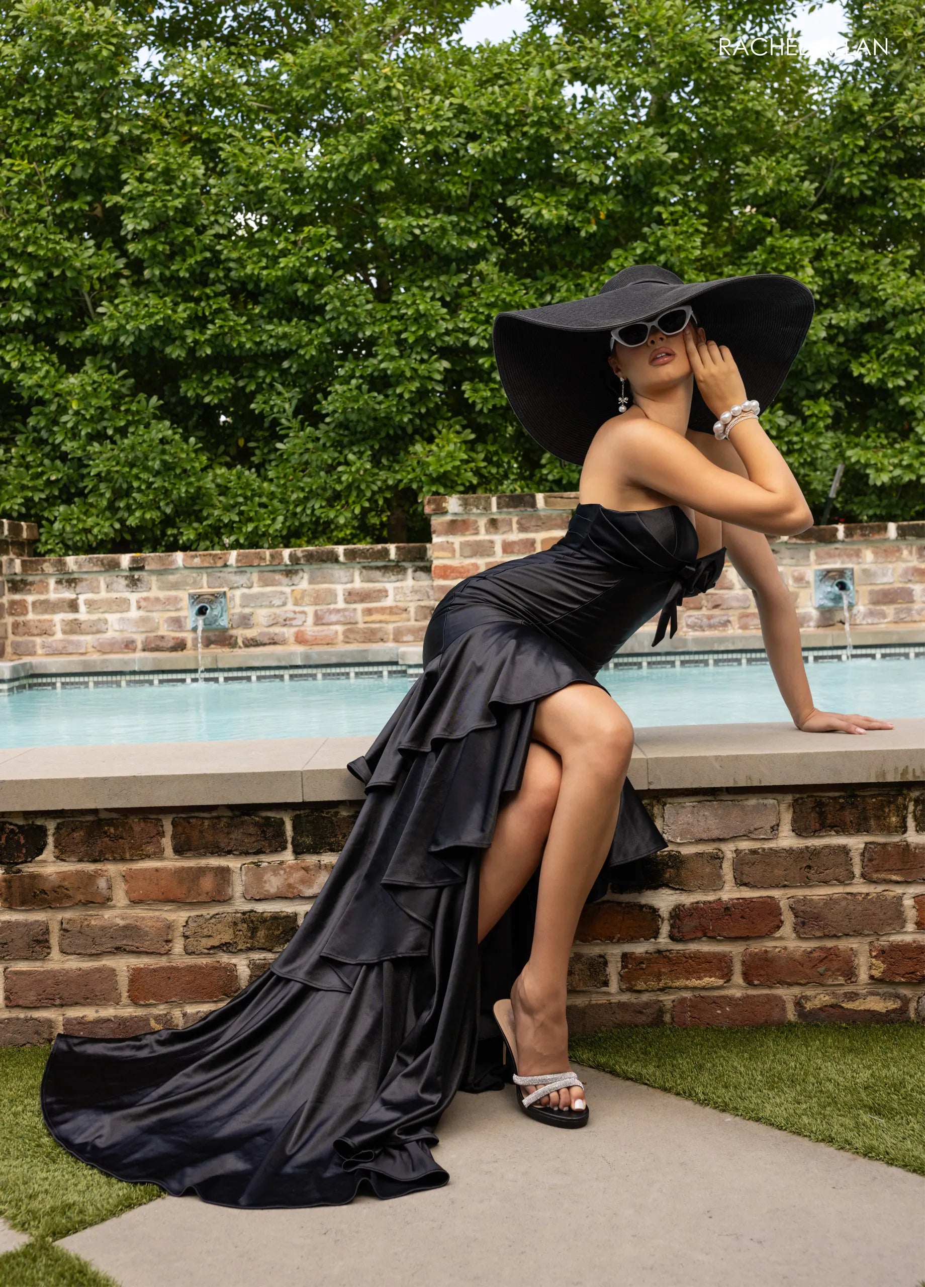 Prom Dresses Long Formal Ruffle Prom Dress Black