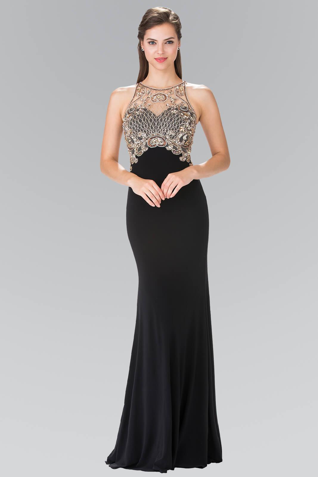 Black Prom Long Dress Evening Party Gown