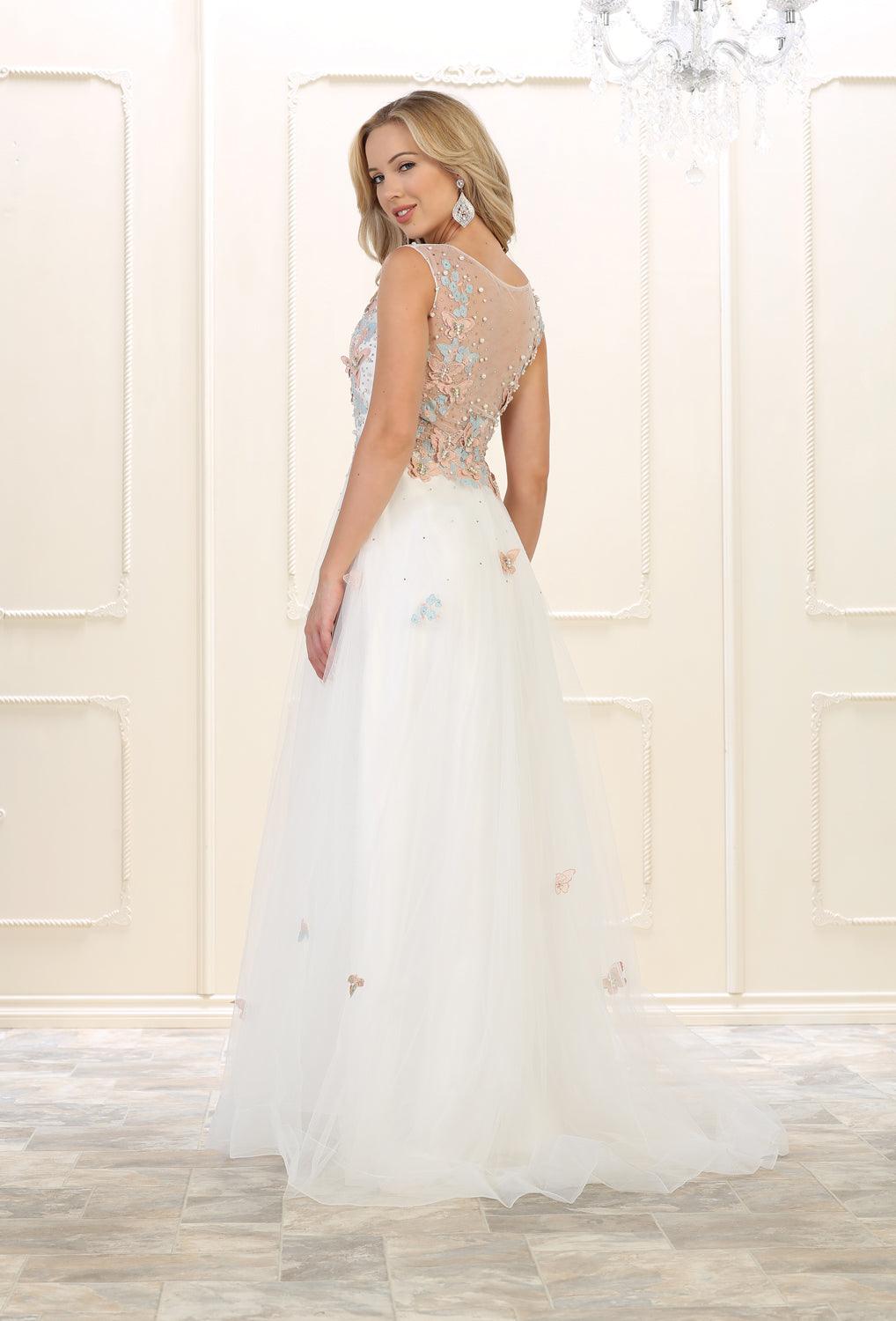Prom Long Dress Evening Plus Size Gown Formal - The Dress Outlet May Queen