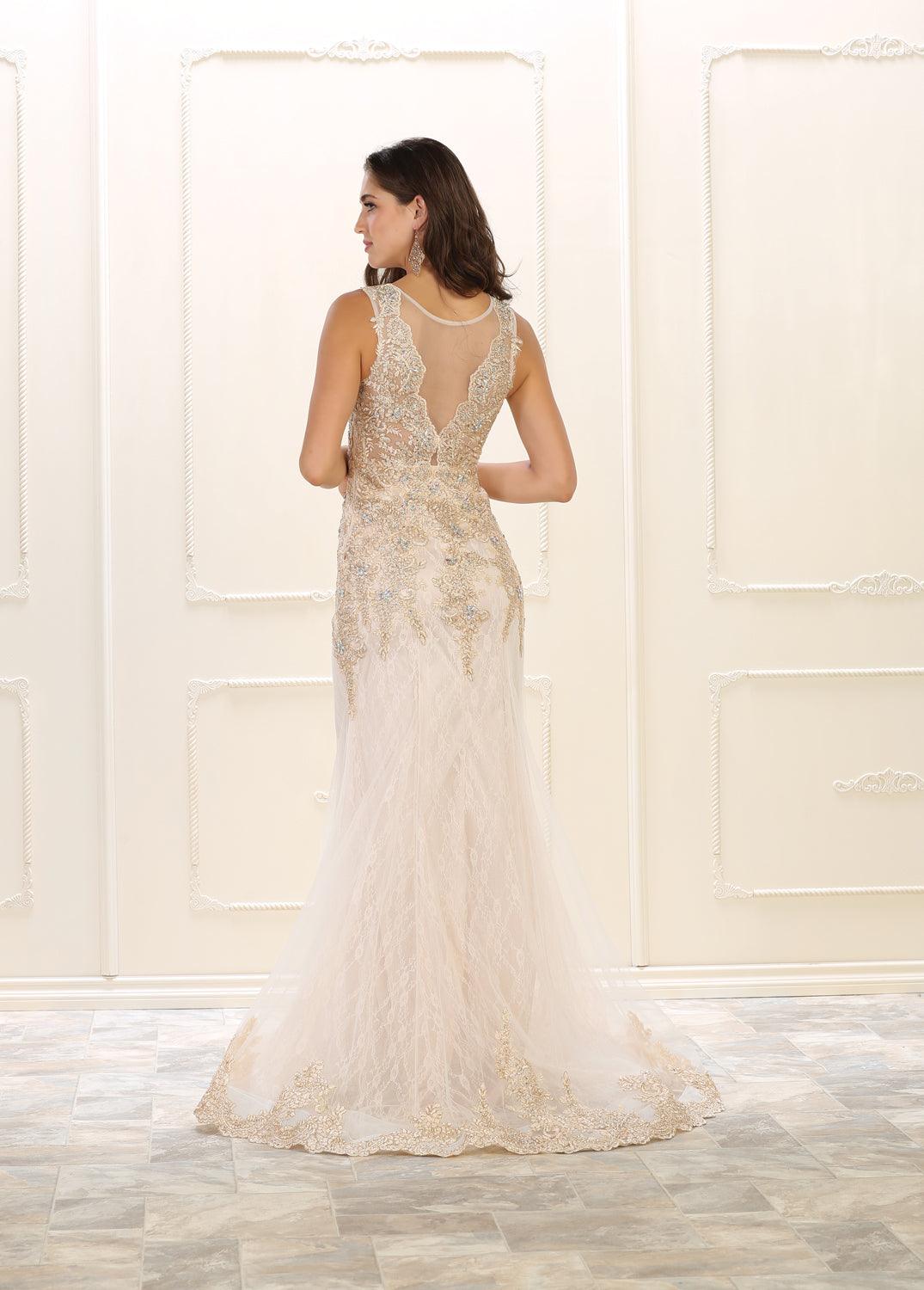 Prom Long Dress Formal Evening Ball Gown - The Dress Outlet May Queen