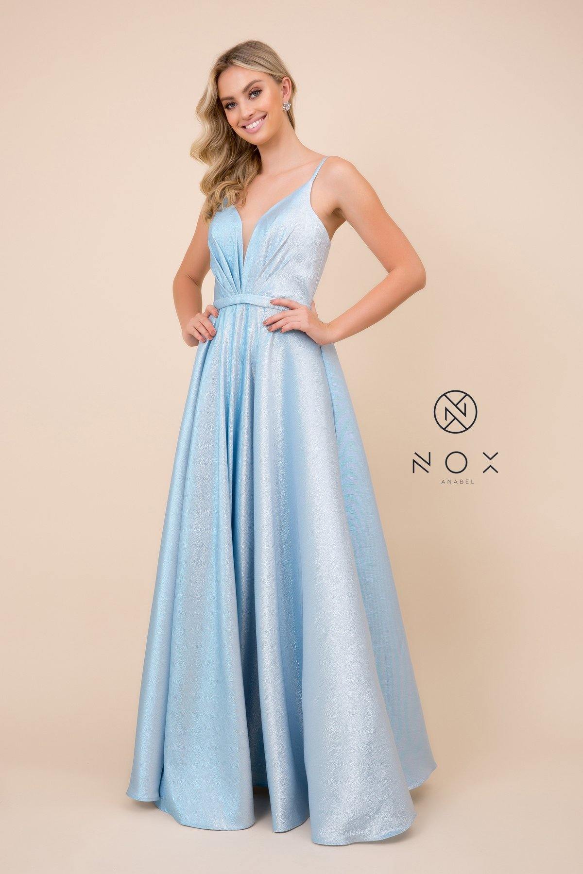 Light Blue Prom Long Dress Formal Evening Gown