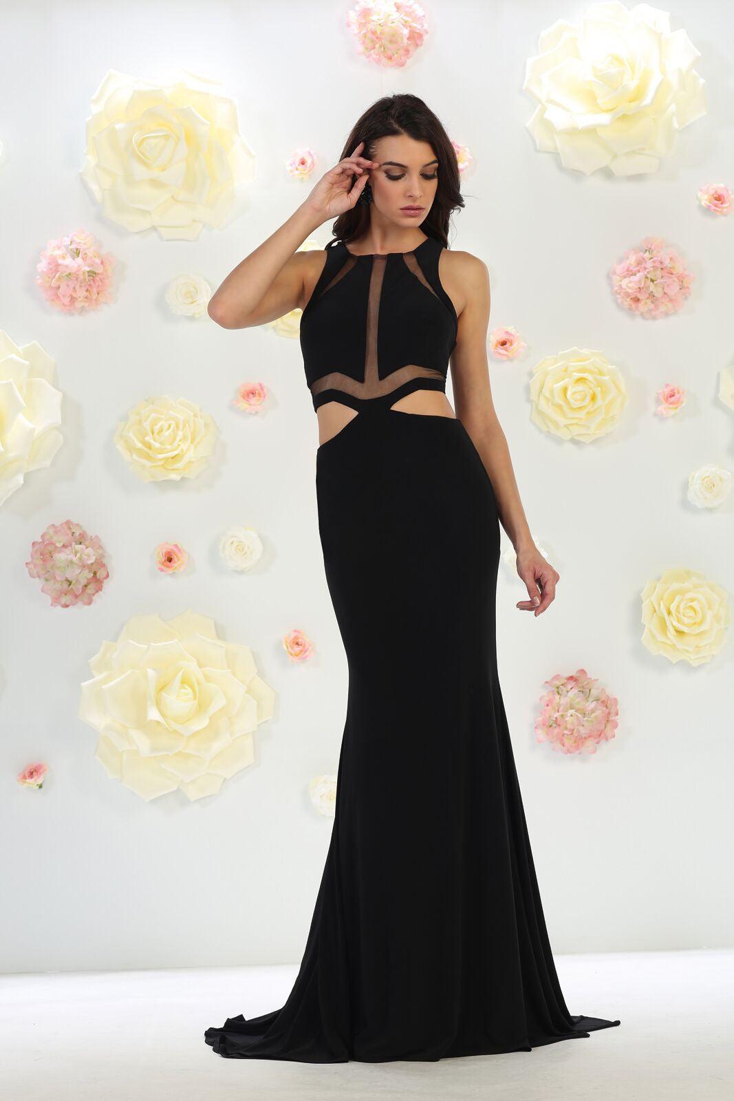Prom Long Dress Formal Evening Party Bridesmaids Gown - The Dress Outlet May Queen