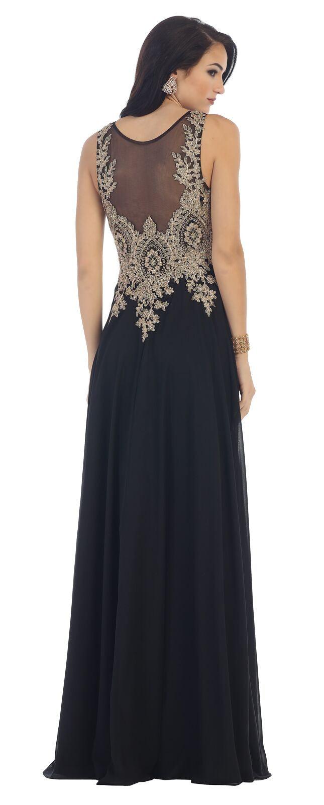 Prom Long Dress Formal Plus Size Evening Gown - The Dress Outlet May Queen