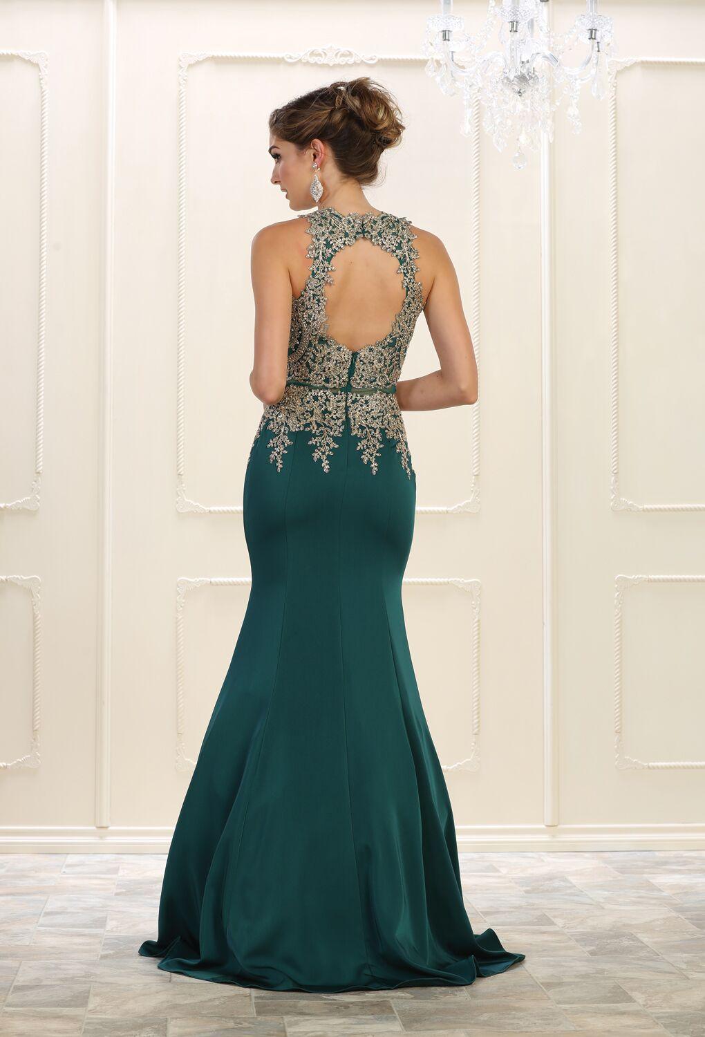 Prom Long Dress Homecoming Plus Size Evening Formal Gown - The Dress Outlet May Queen