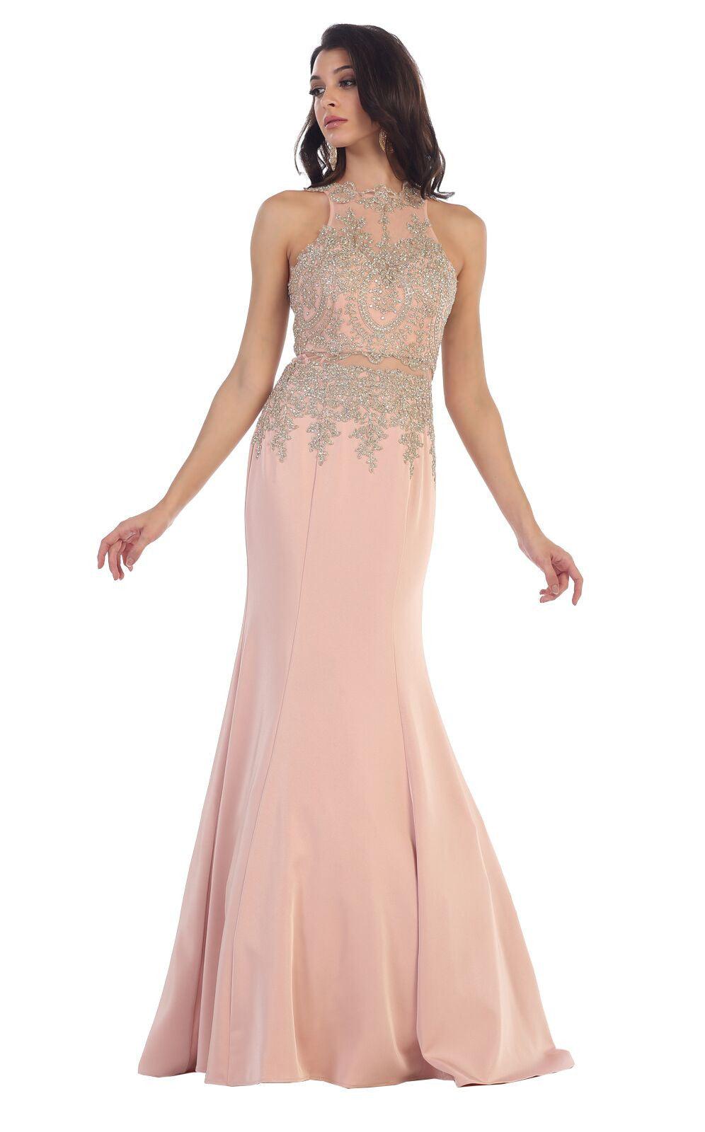 Prom Long Dress Homecoming Plus Size Evening Formal Gown - The Dress Outlet May Queen