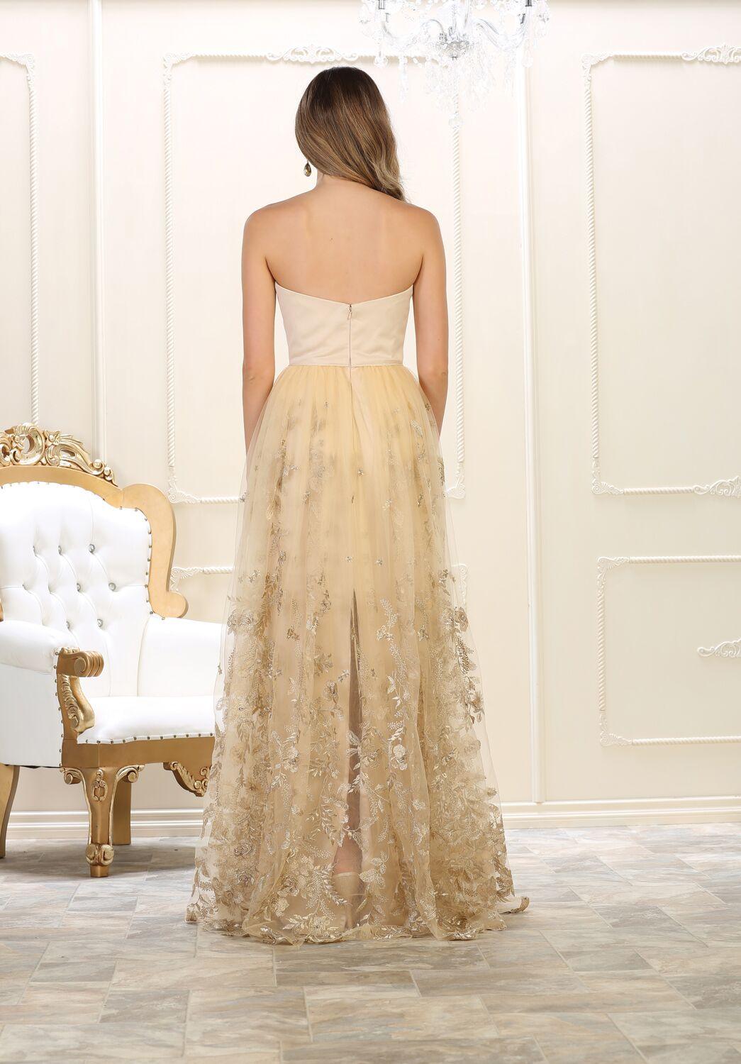 Prom Long Dress Plus Size Formal Gown - The Dress Outlet May Queen