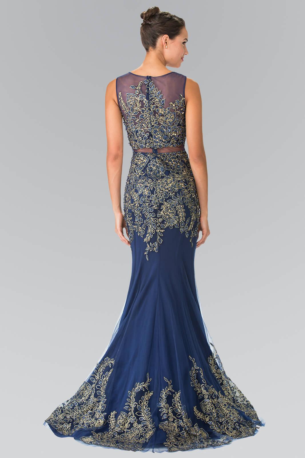 Prom Long Formal Dress Sleeveless Evening Gown - The Dress Outlet Elizabeth K